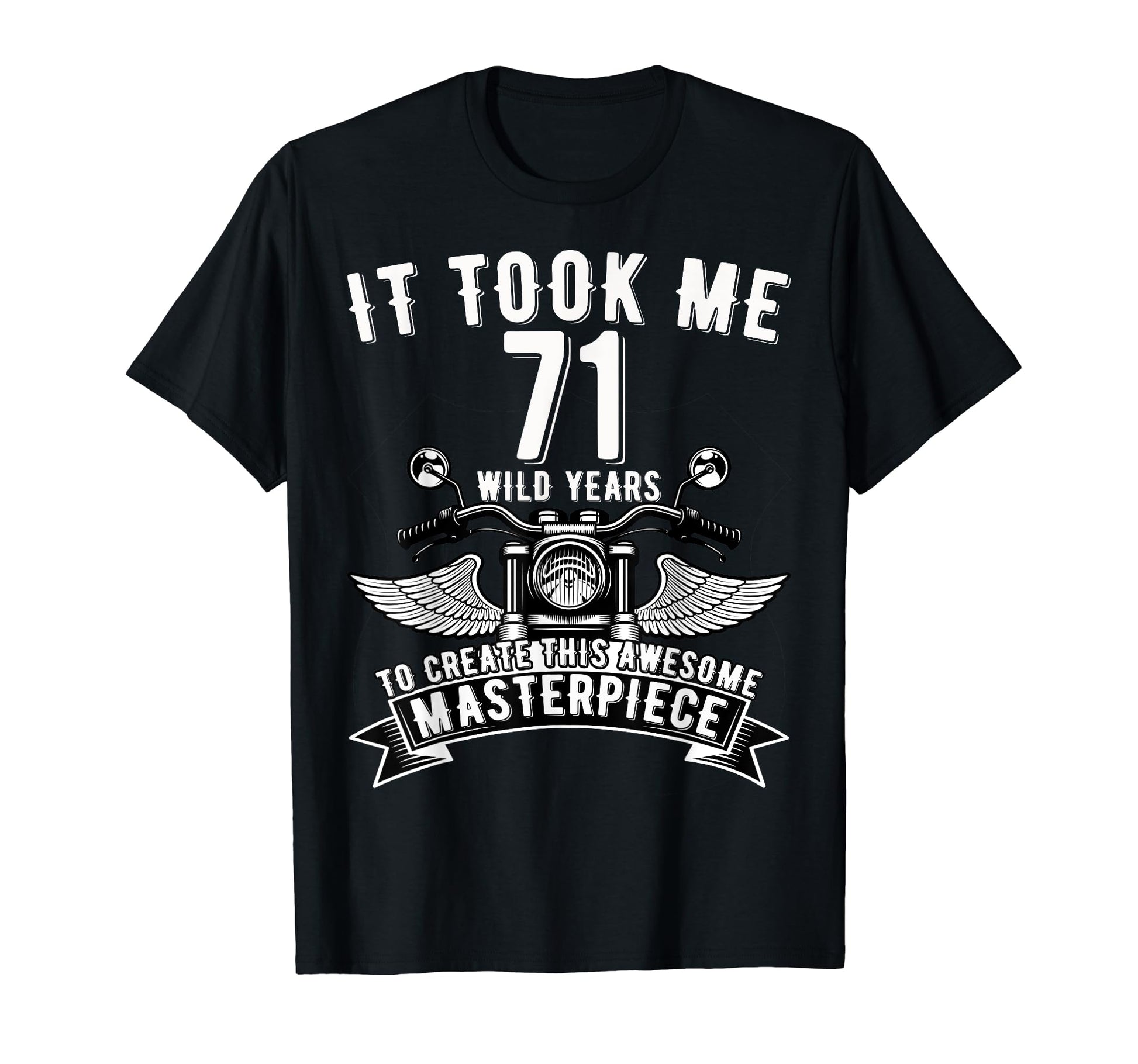 71 Year Old Rock Motorcycle 71St T-Shirt - Casual Everyday Wear Unisex - T-Shirt, Sweatshirt, Hoodie