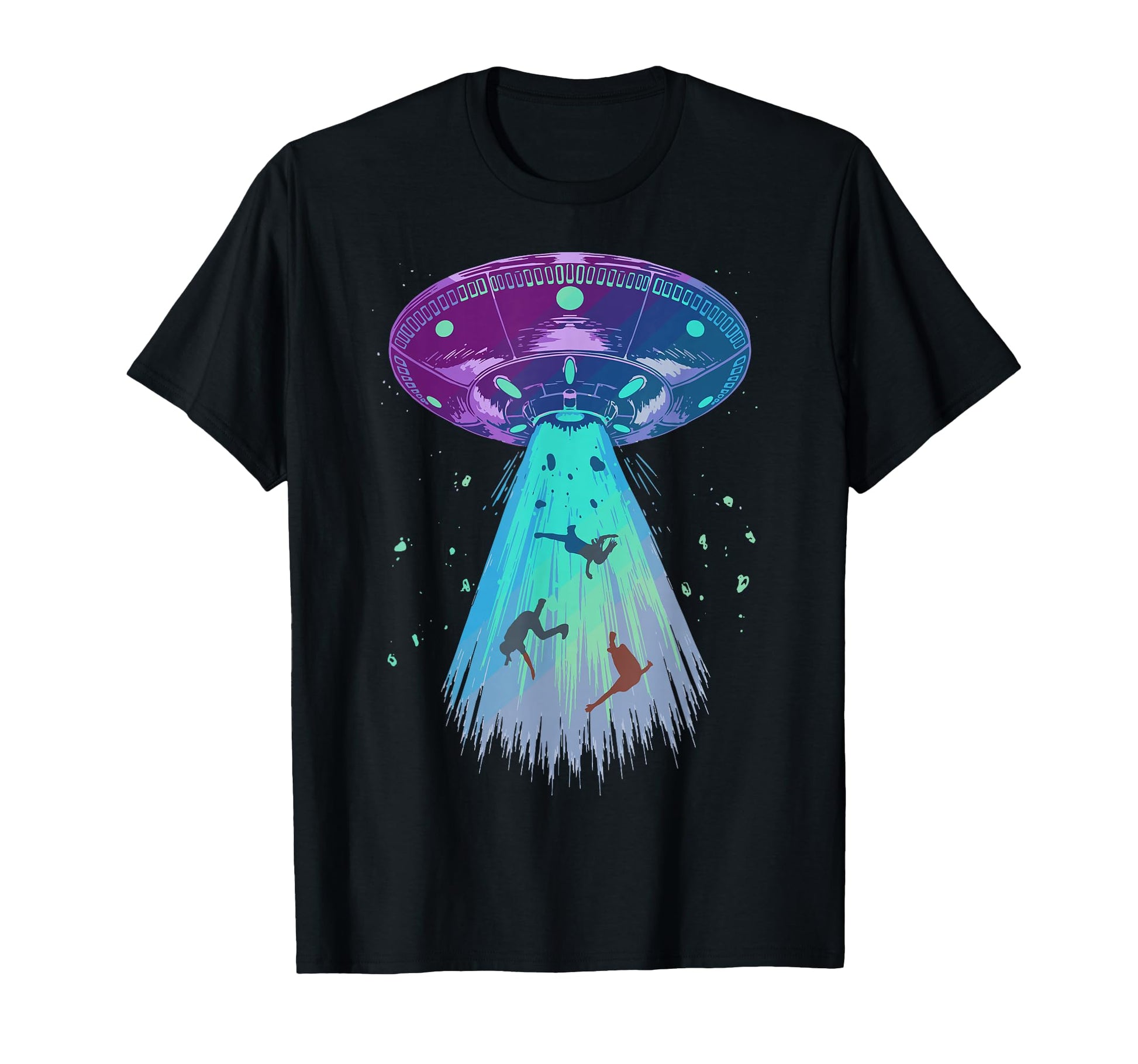 Alien Abduction Aesthetic Vaporwave T-Shirt - Casual Everyday Wear Unisex - T-Shirt, Sweatshirt, Hoodie