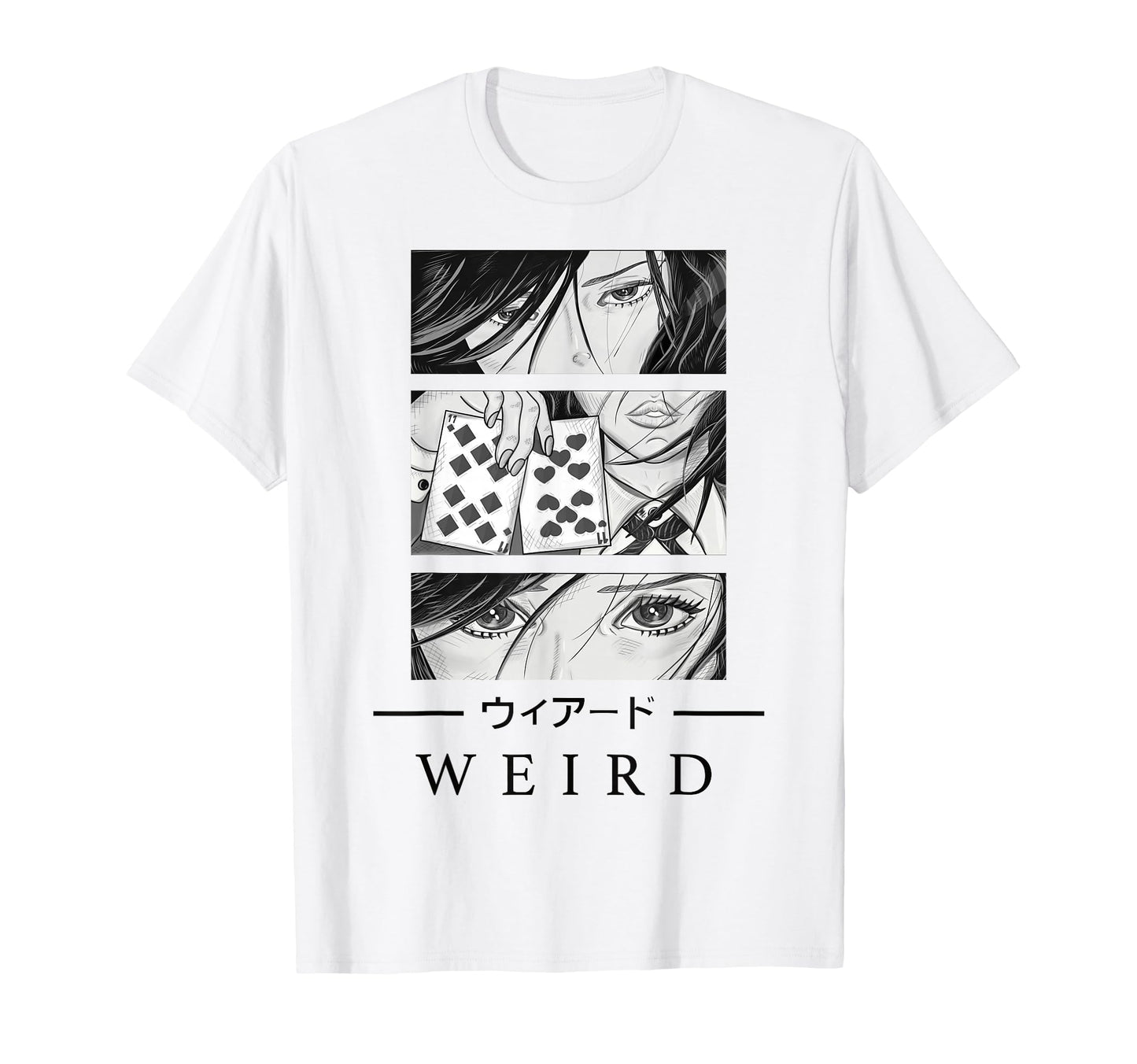 Anime Wird Japanese Art Aesthetic T-Shirt - Unique Graphic for Adults - T-Shirt, Sweatshirt, Hoodie
