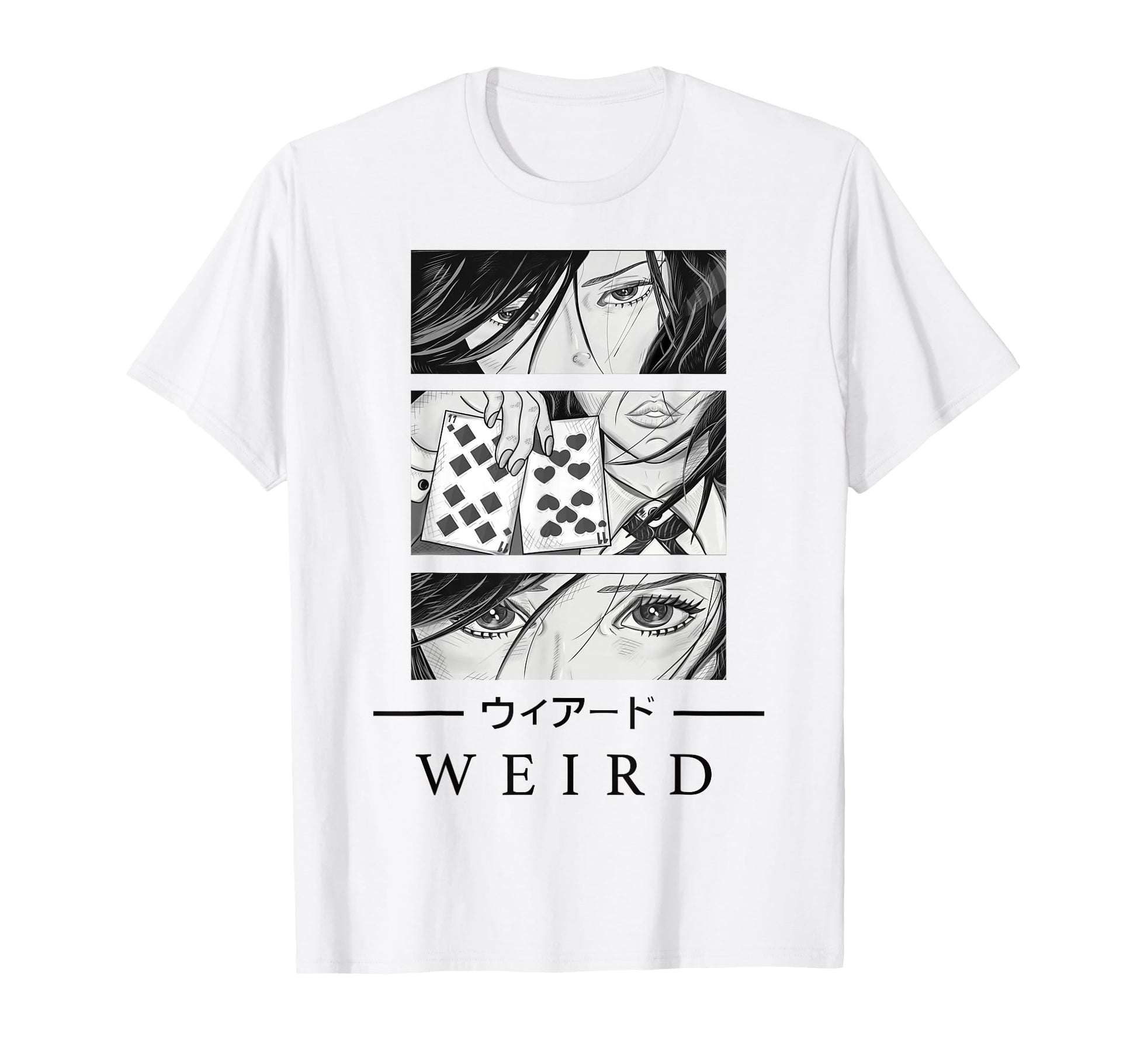 Anime Wird Japanese Art Aesthetic T-Shirt - Unique Graphic for Adults - T-Shirt, Sweatshirt, Hoodie