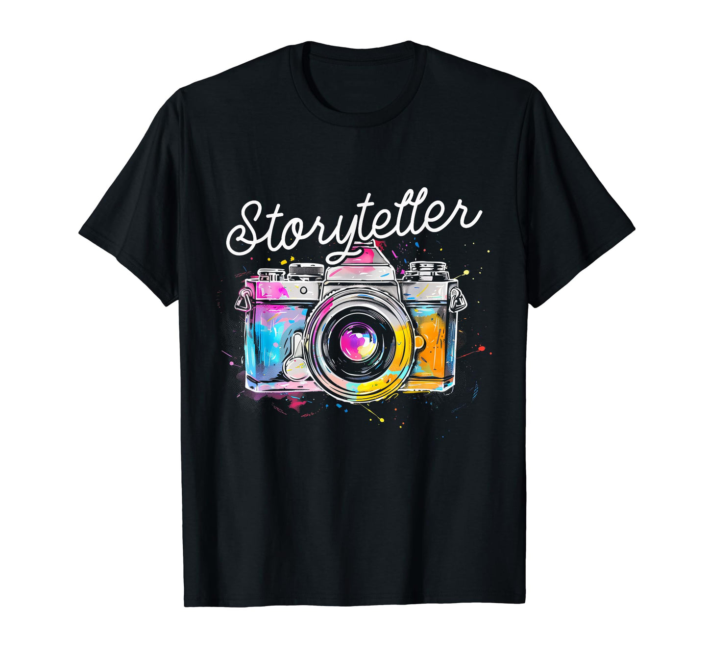 Photographer Storyteller Camera T-Shirt - Aesthetic Graphic Men Women - T-Shirt, Sweatshirt, Hoodie