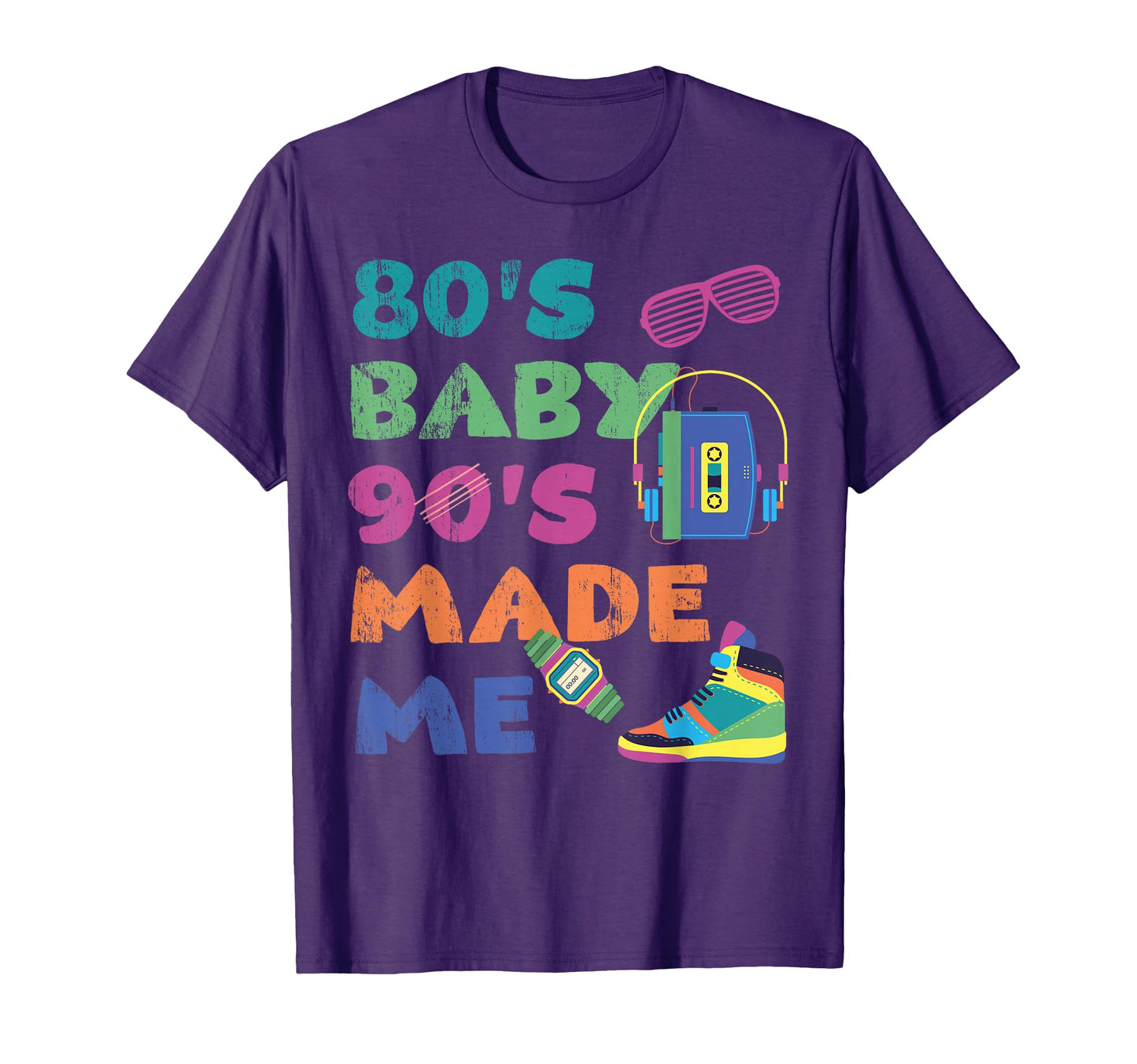 1980S 80S 1990S 90S Made Me Nostalgia T-Shirt - Custom Art Print Unisex - T-Shirt, Sweatshirt, Hoodie