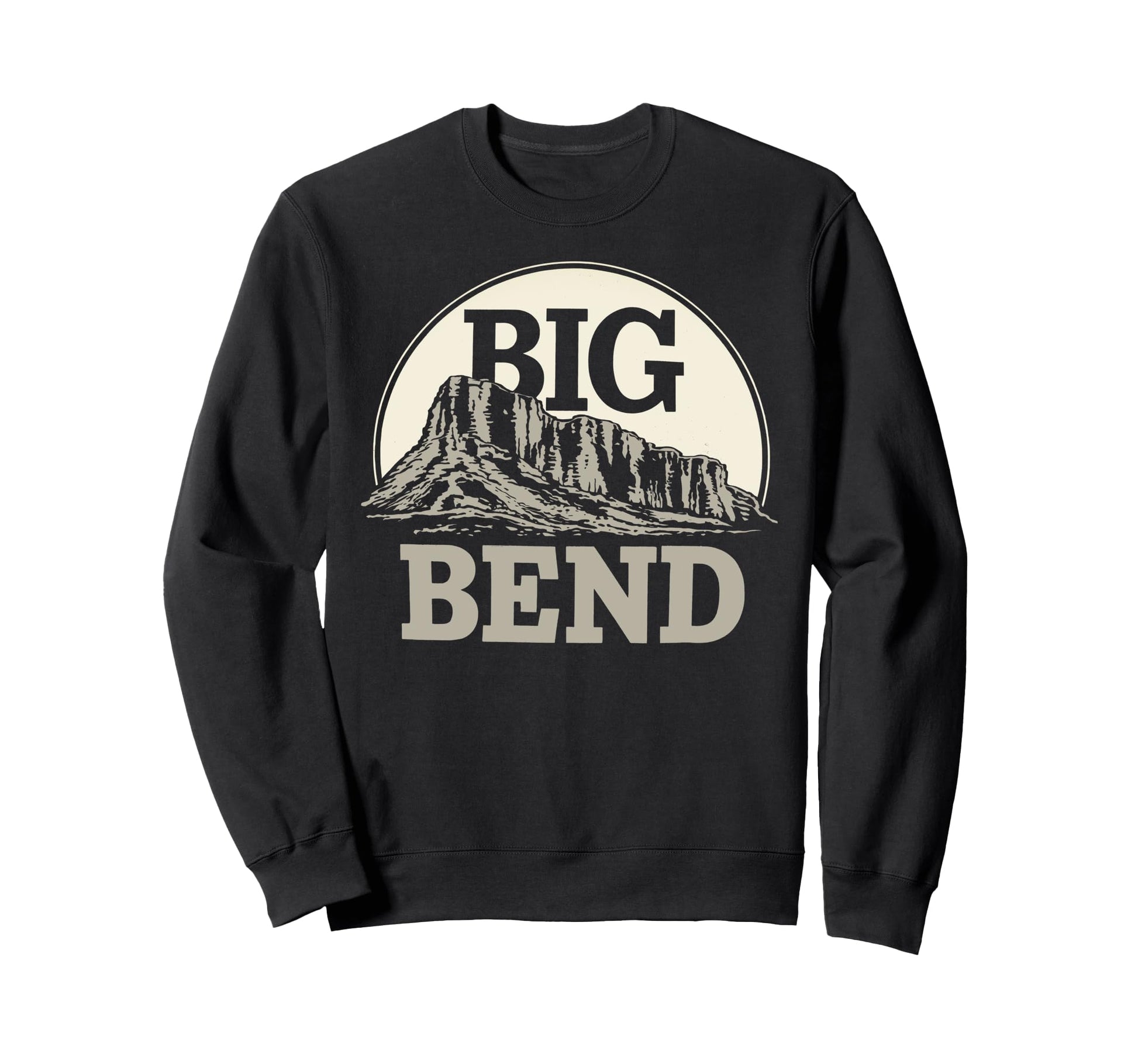Big Bend Texas National Park Sweatshirt - Minimalist Print for Adults - T-Shirt, Sweatshirt, Hoodie
