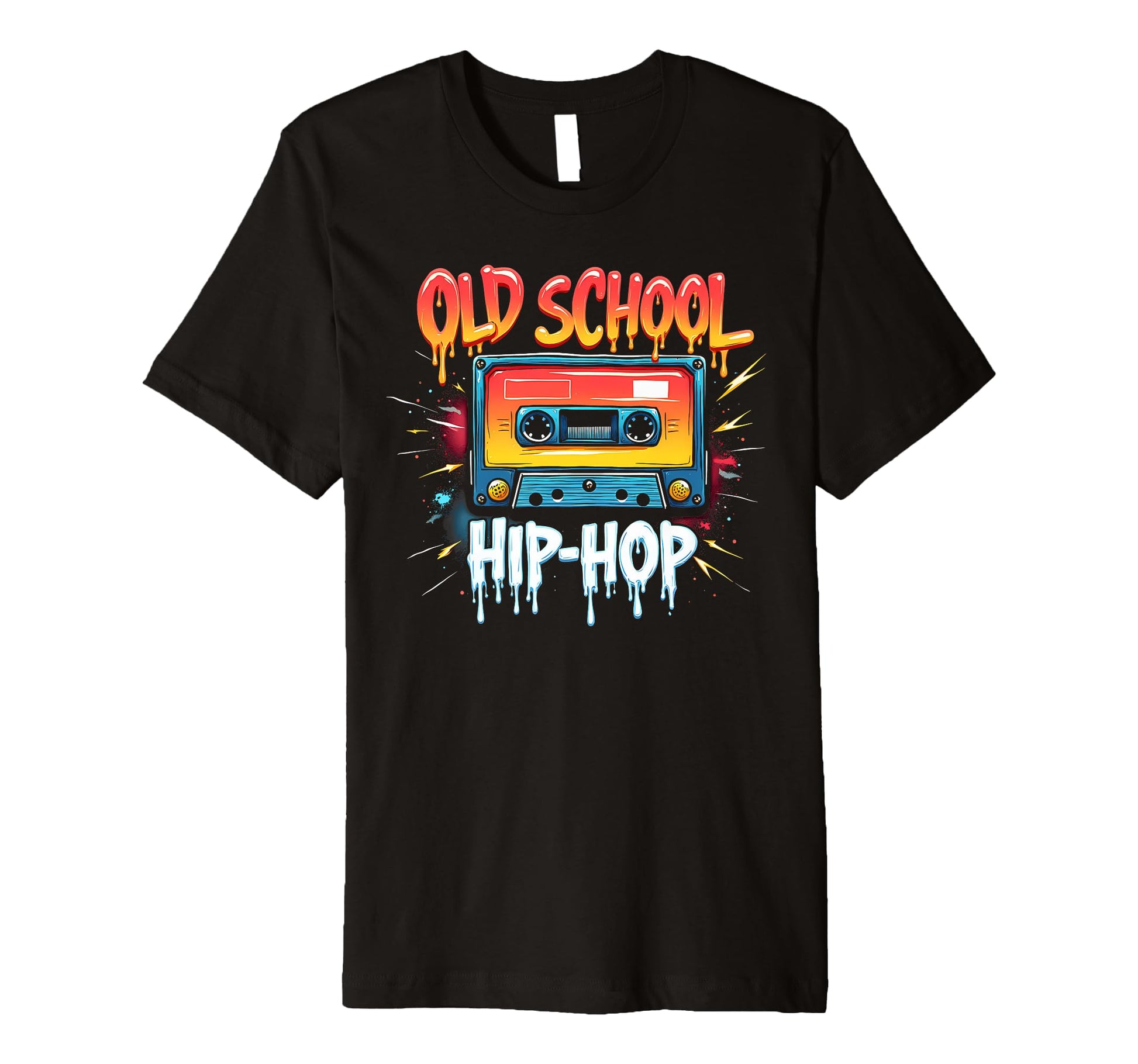 Nostalgic Old School Hiphop Cassette T-Shirt - Novelty Apparel for Adults - T-Shirt, Sweatshirt, Hoodie