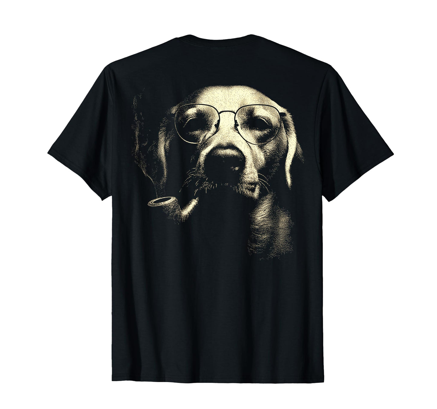 Labrador Retriever Glasses Smoking Pipe T-Shirt - Streetwear Style Unisex - T-Shirt, Sweatshirt, Hoodie