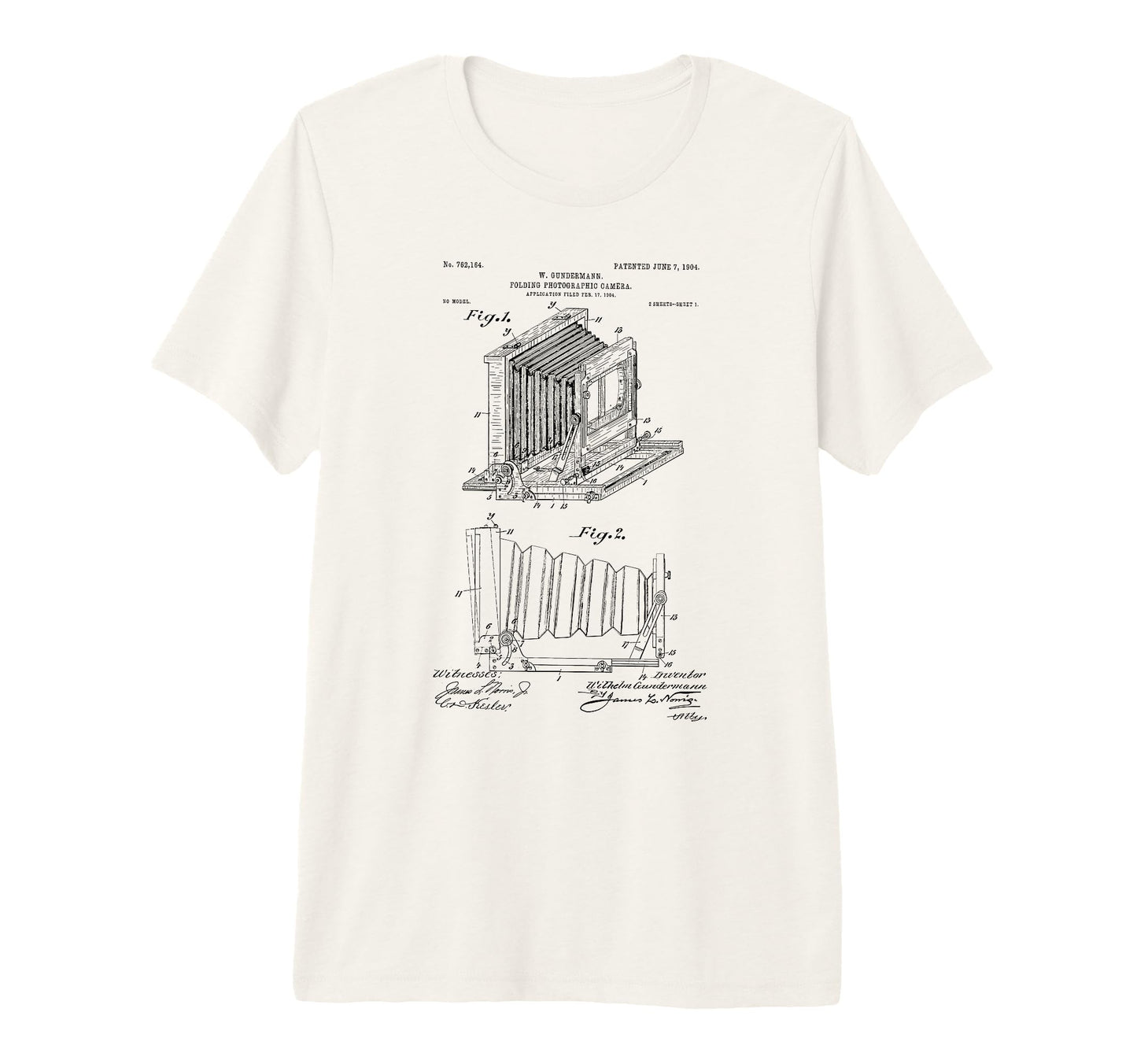 Box Camera Patent Blueprint T-Shirt - Trendy Graphic for Adults - T-Shirt, Sweatshirt, Hoodie
