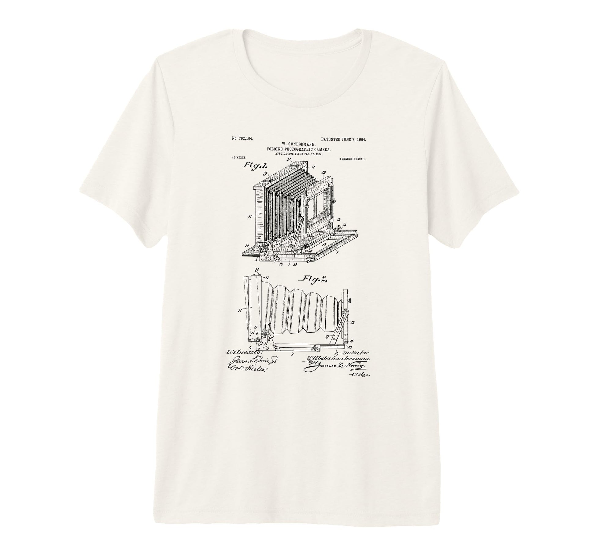 Box Camera Patent Blueprint T-Shirt - Trendy Graphic for Adults - T-Shirt, Sweatshirt, Hoodie