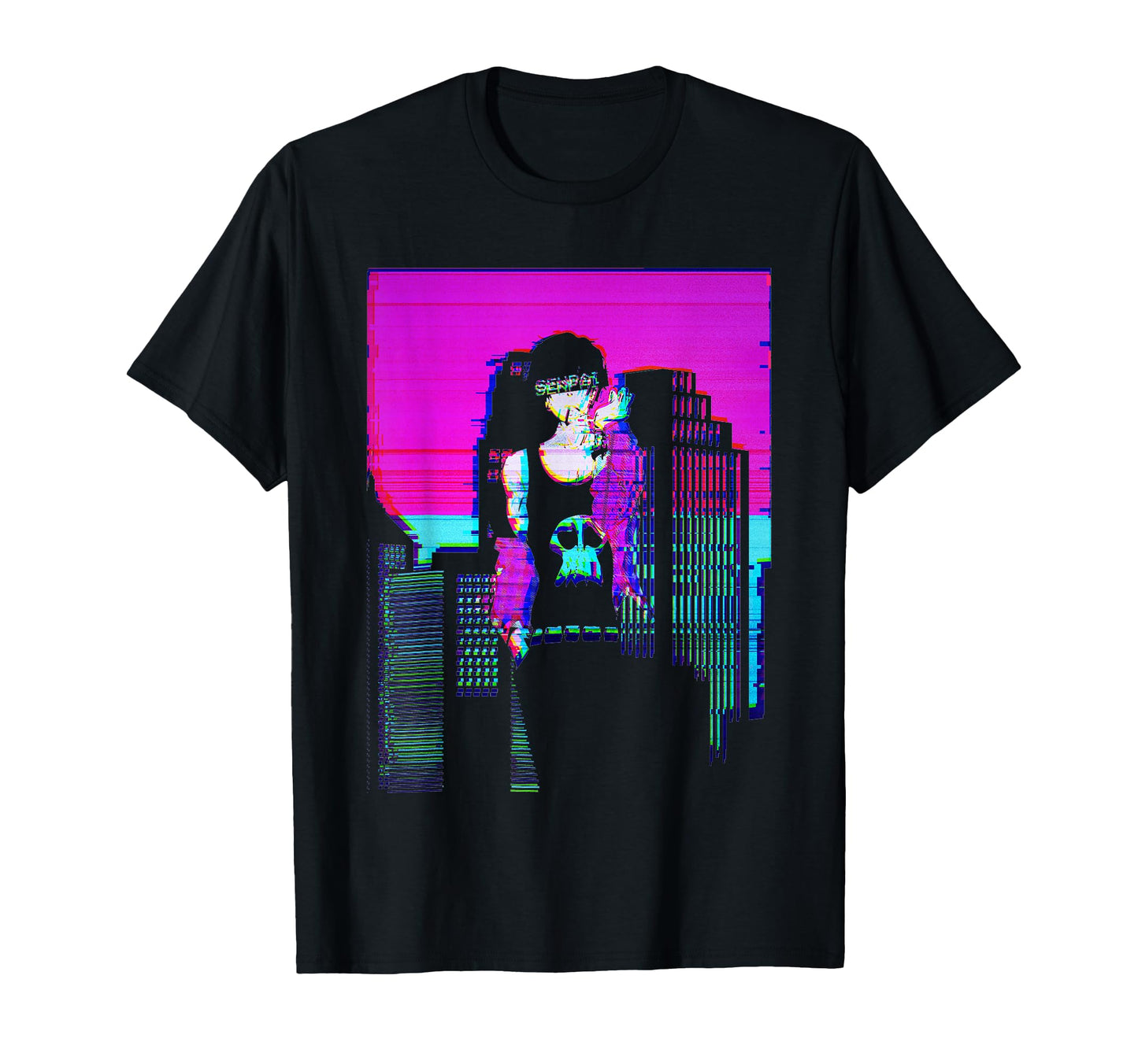 Vaporwave Aesthetic Sad Anime Goth T-Shirt - Trendy Graphic Men Women - T-Shirt, Sweatshirt, Hoodie