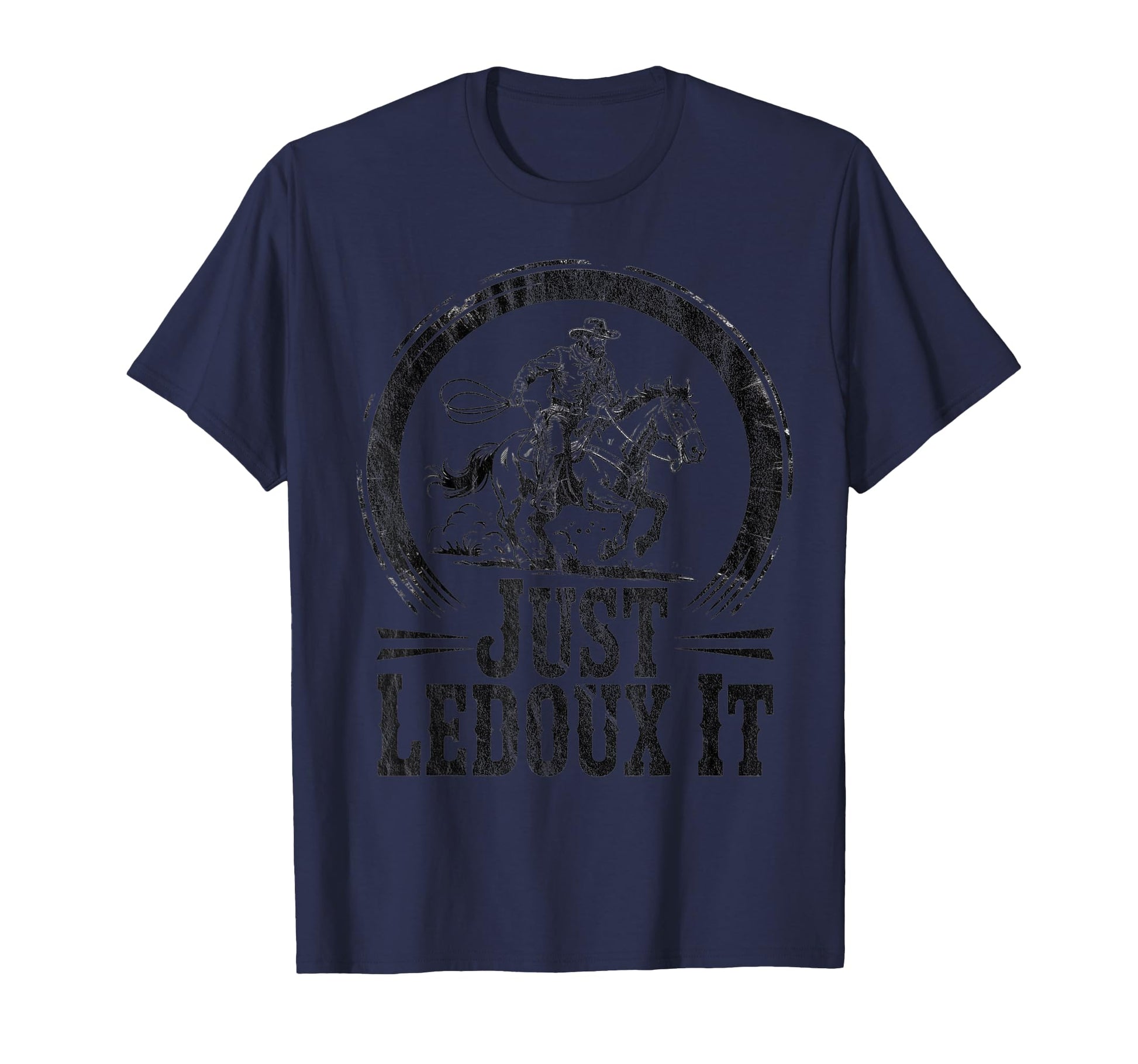 Cowboy Riding Western Rodeo Horse T-Shirt - Fun Novelty Design Unisex - T-Shirt, Sweatshirt, Hoodie
