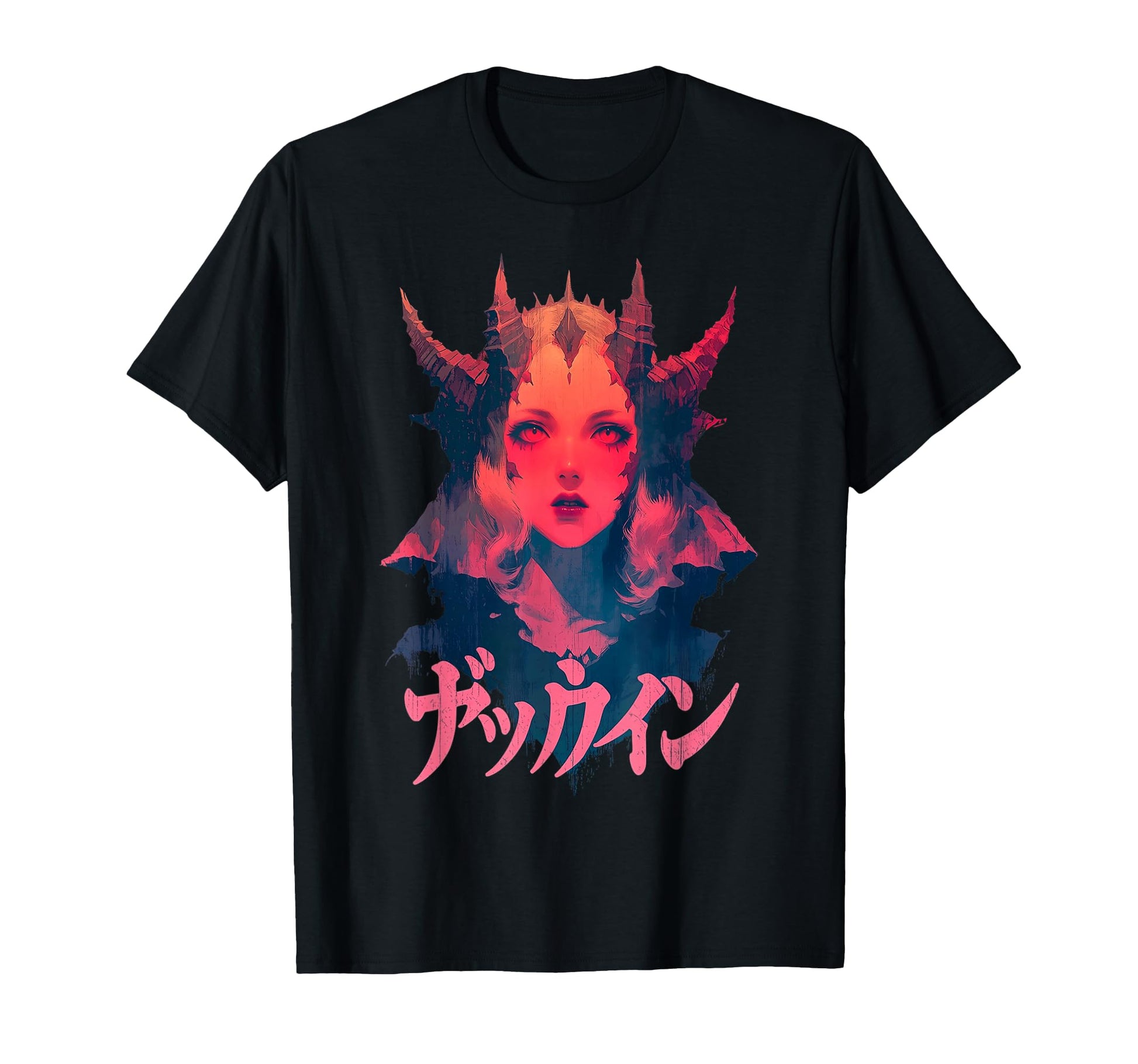 Goth Grunge Demon Anime Waifu Horror T-Shirt - Unique Graphic Men Women - T-Shirt, Sweatshirt, Hoodie