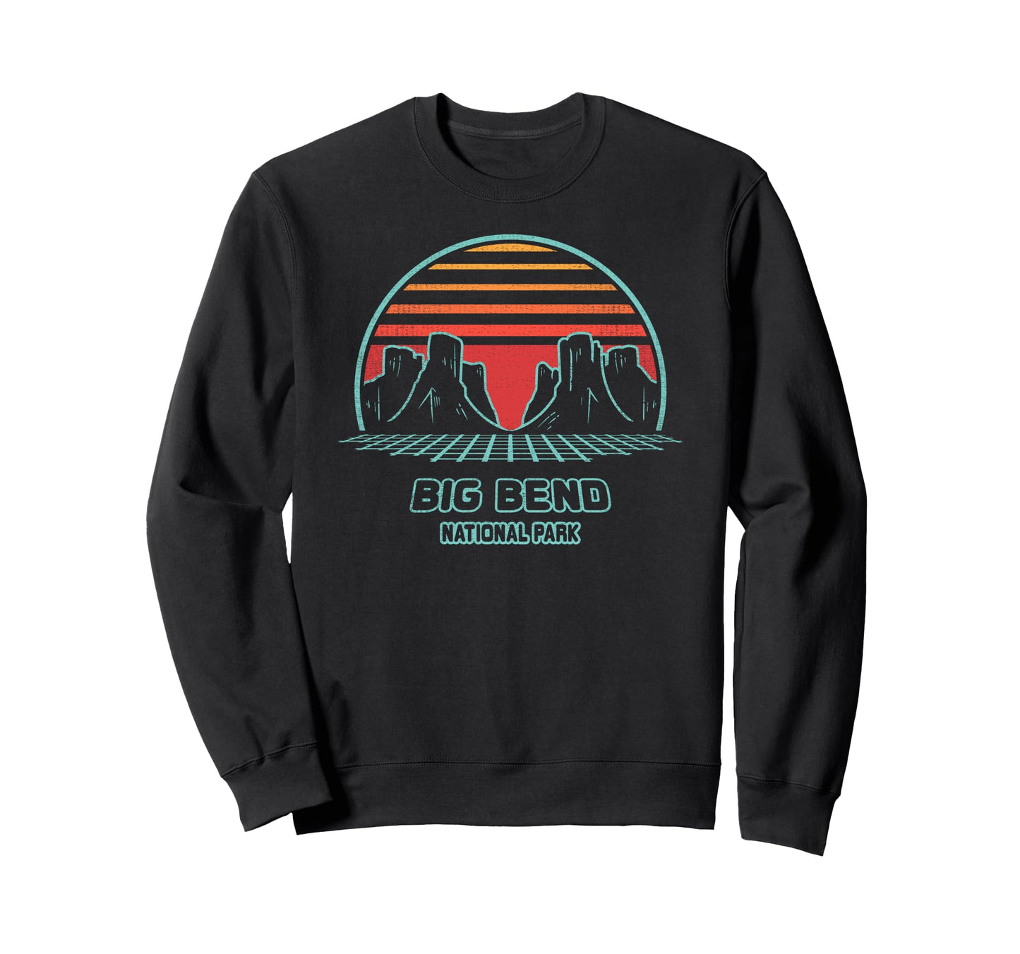 Big Bend National Park Hiking 80S Sweatshirt - Trendy Graphic Unisex - T-Shirt, Sweatshirt, Hoodie