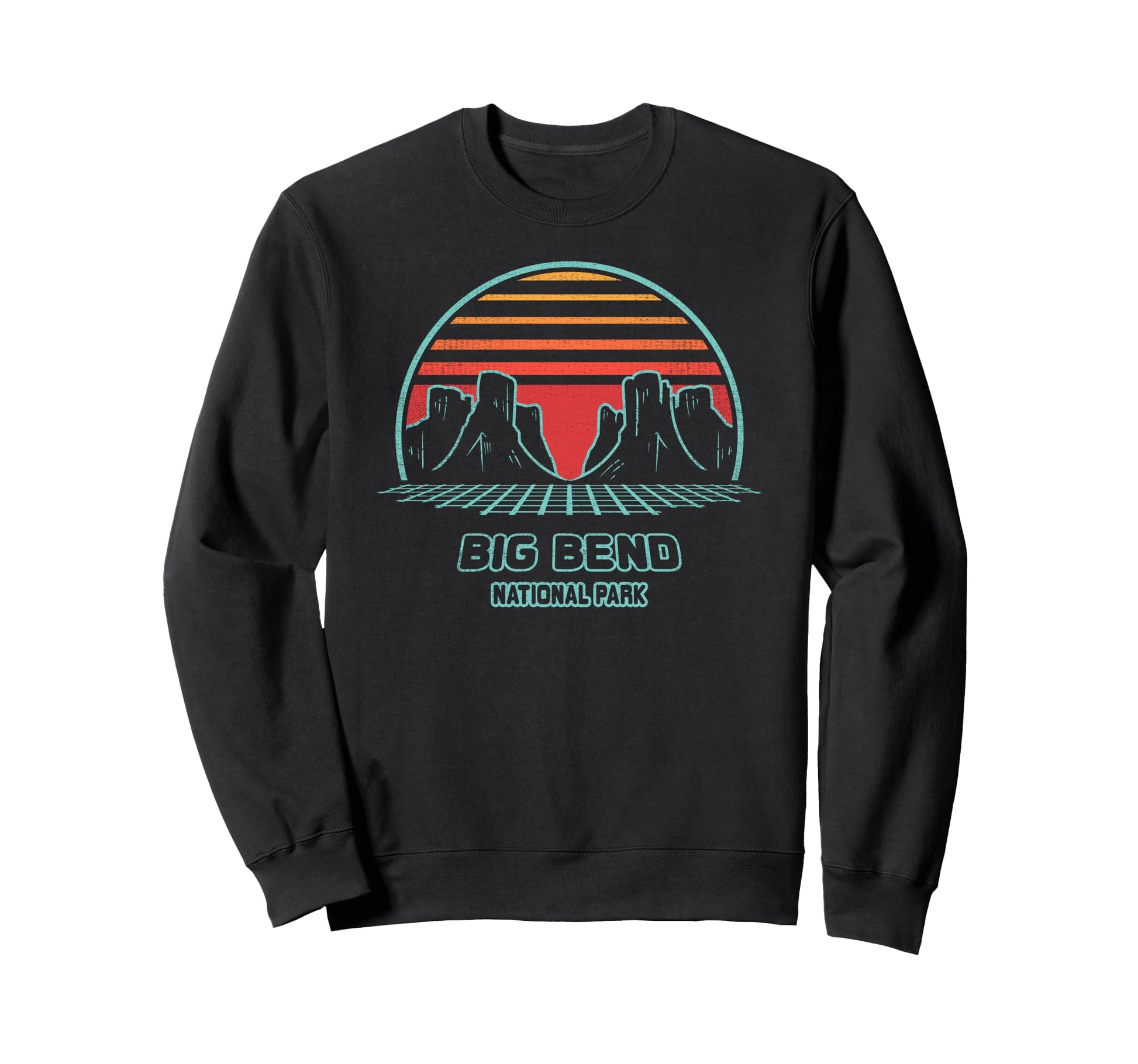 Big Bend National Park Hiking 80S Sweatshirt - Trendy Graphic Unisex - T-Shirt, Sweatshirt, Hoodie