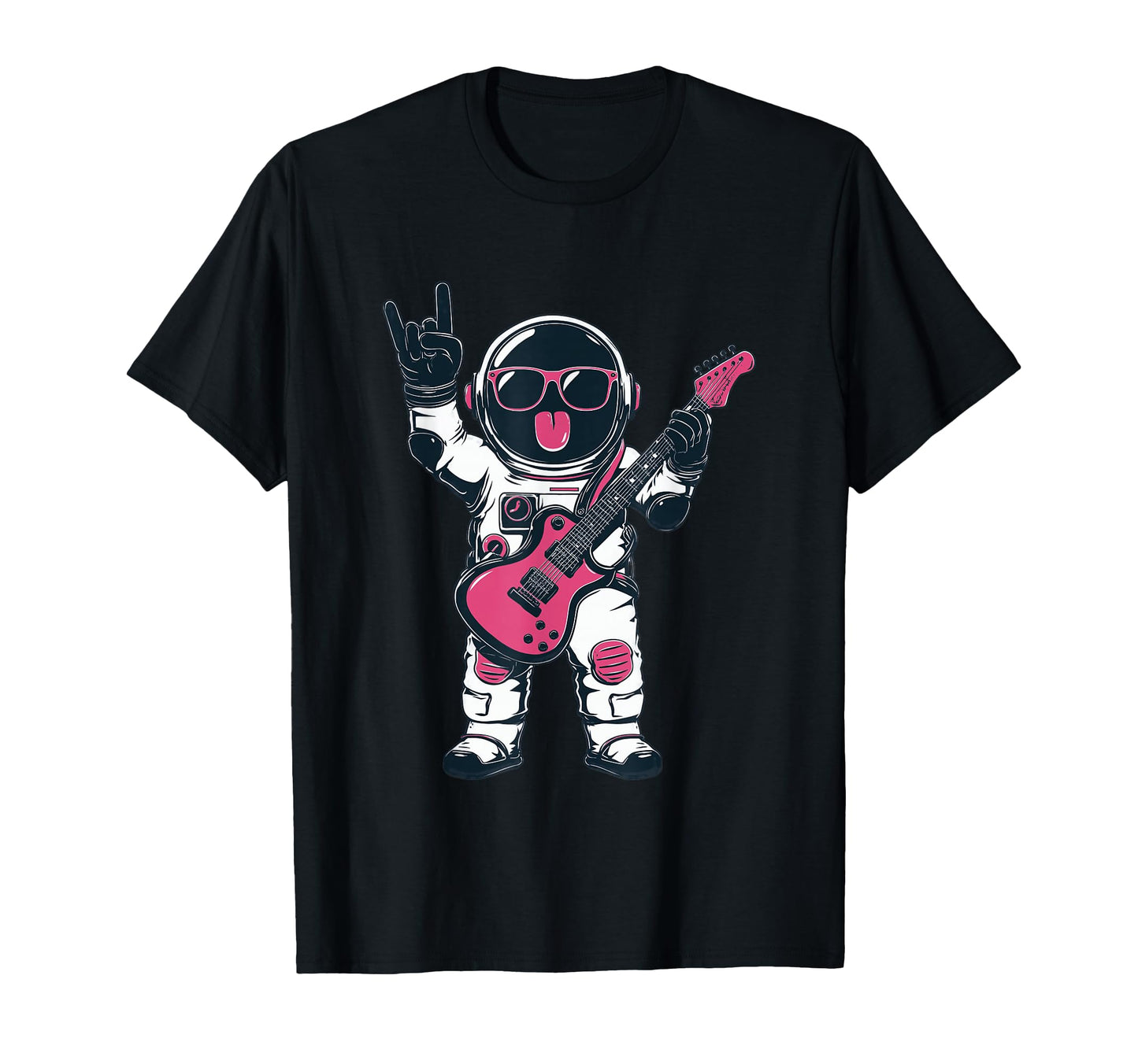 Funny Astronaut Guitar Player Rock T-Shirt - Aesthetic Graphic for Adults - T-Shirt, Sweatshirt, Hoodie