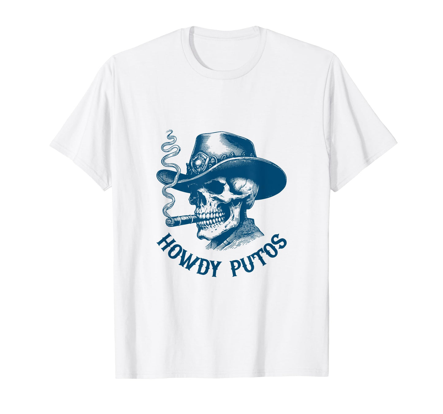 Howdy Putos Skull Cowboy Western T-Shirt - Aesthetic Graphic Unisex - T-Shirt, Sweatshirt, Hoodie