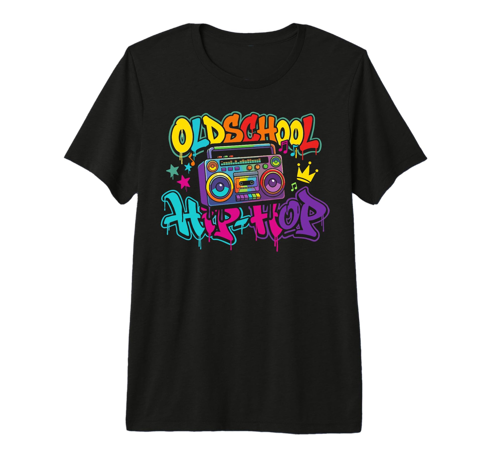 Oldschool Hip Hop Boombox T-Shirt - Casual Everyday Wear Men Women - T-Shirt, Sweatshirt, Hoodie