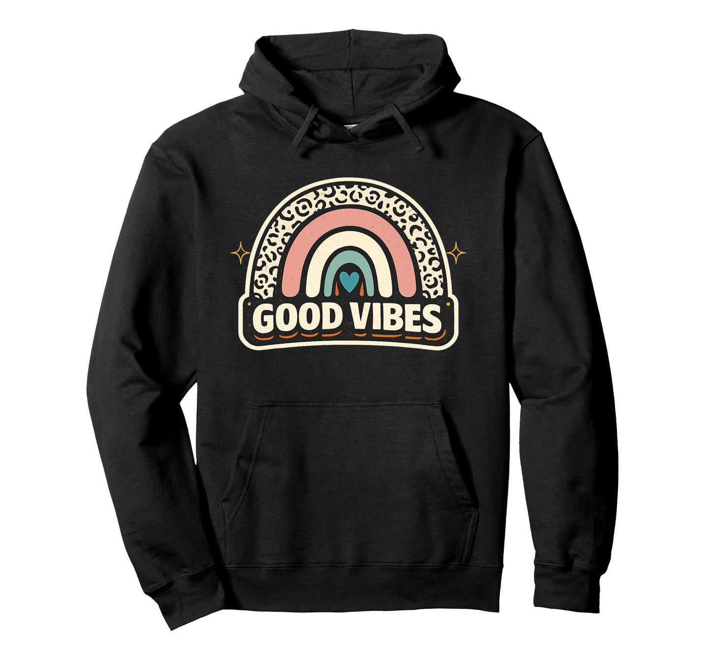 Good Rainbow Leopard Hoodie - Novelty Apparel Unisex - T-Shirt, Sweatshirt, Hoodie