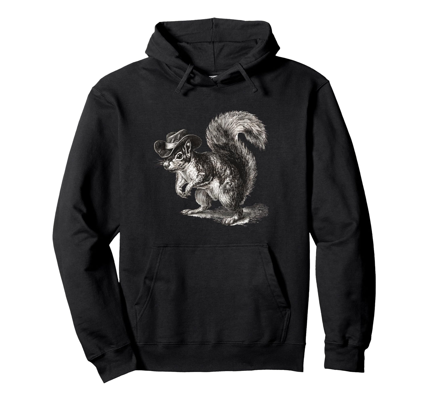 Country Cowboy Squirrel Rodeo Cowgirl Hoodie - Custom Art Print for Adults - T-Shirt, Sweatshirt, Hoodie