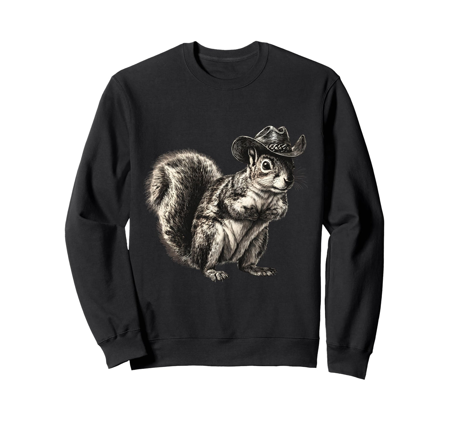 Country Cowboy Squirrel Rodeo Sweatshirt - Aesthetic Graphic Unisex - T-Shirt, Sweatshirt, Hoodie