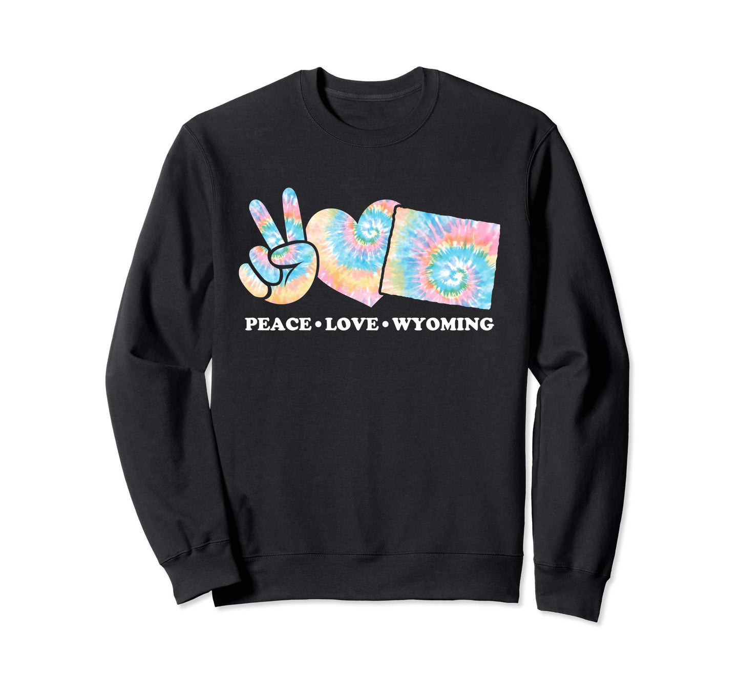 Tie Dye Wyoming Hippie Gift Co T-Shirt - Fun Novelty Design for Adults - T-Shirt, Sweatshirt, Hoodie
