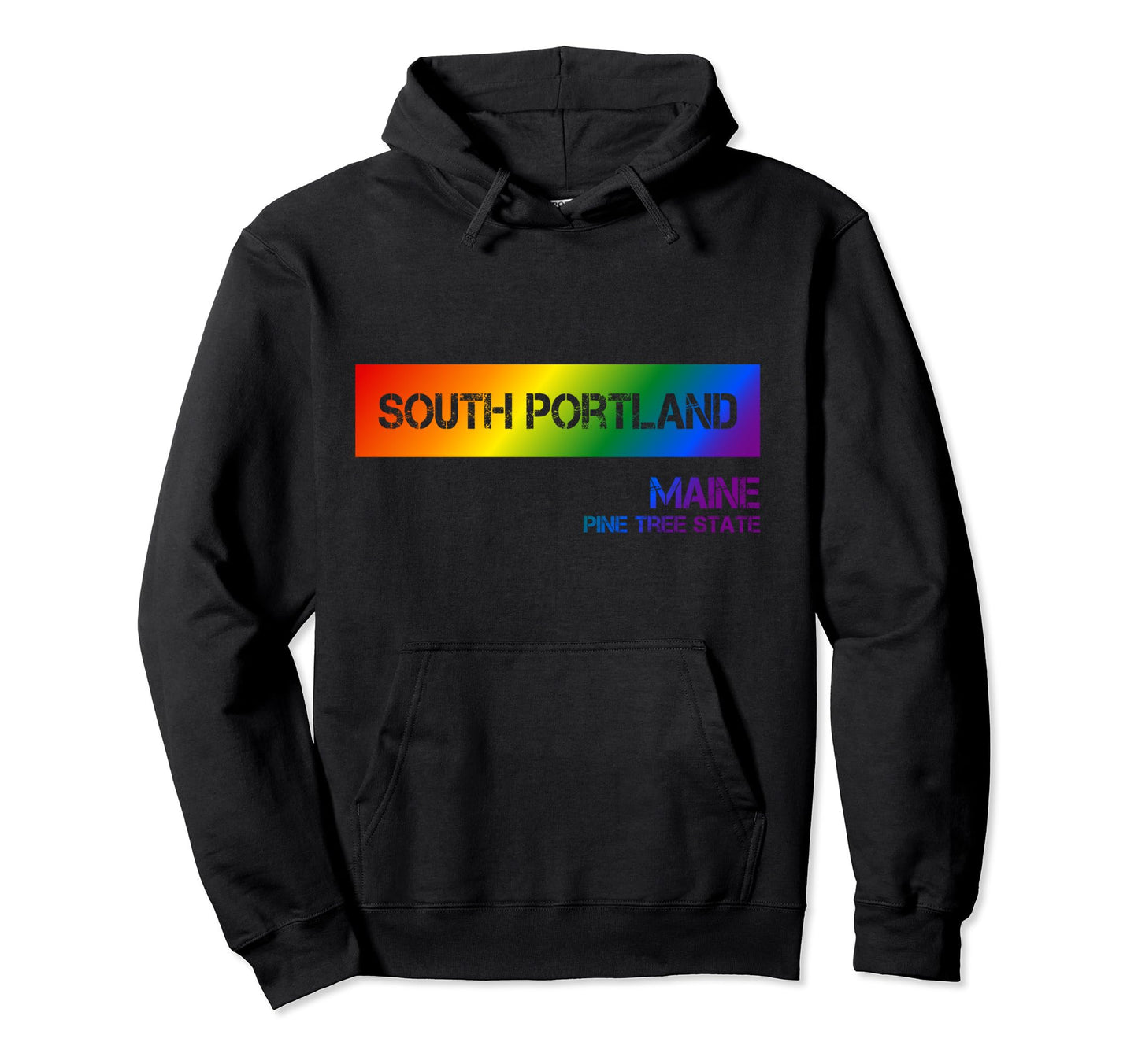 South Portland Maine Lgbtqai Hoodie - Casual Everyday Wear Men Women - T-Shirt, Sweatshirt, Hoodie