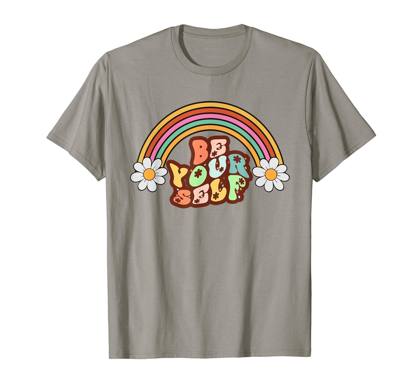 Be Always Yourself Rainbow Groovy T-Shirt - Graphic Print Men Women - T-Shirt, Sweatshirt, Hoodie