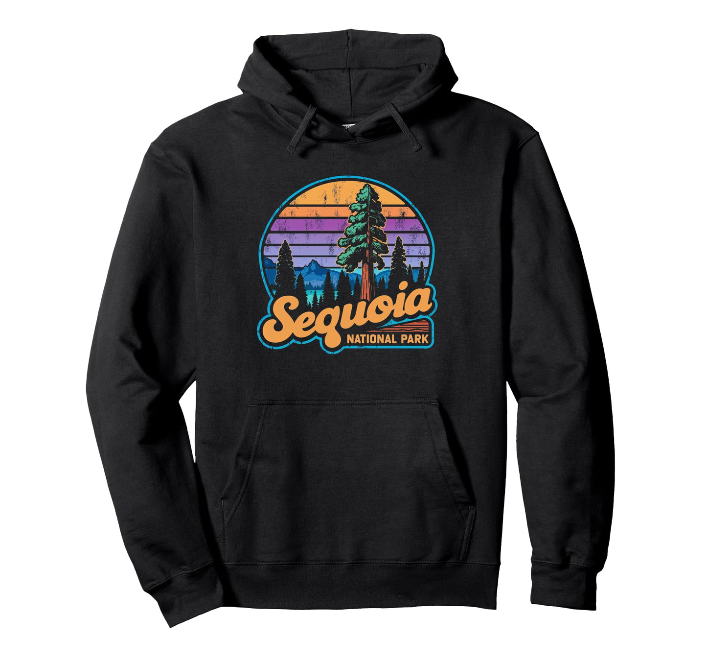 Sequoia National Park Sunset Hoodie - Fun Novelty Design Men Women - T-Shirt, Sweatshirt, Hoodie