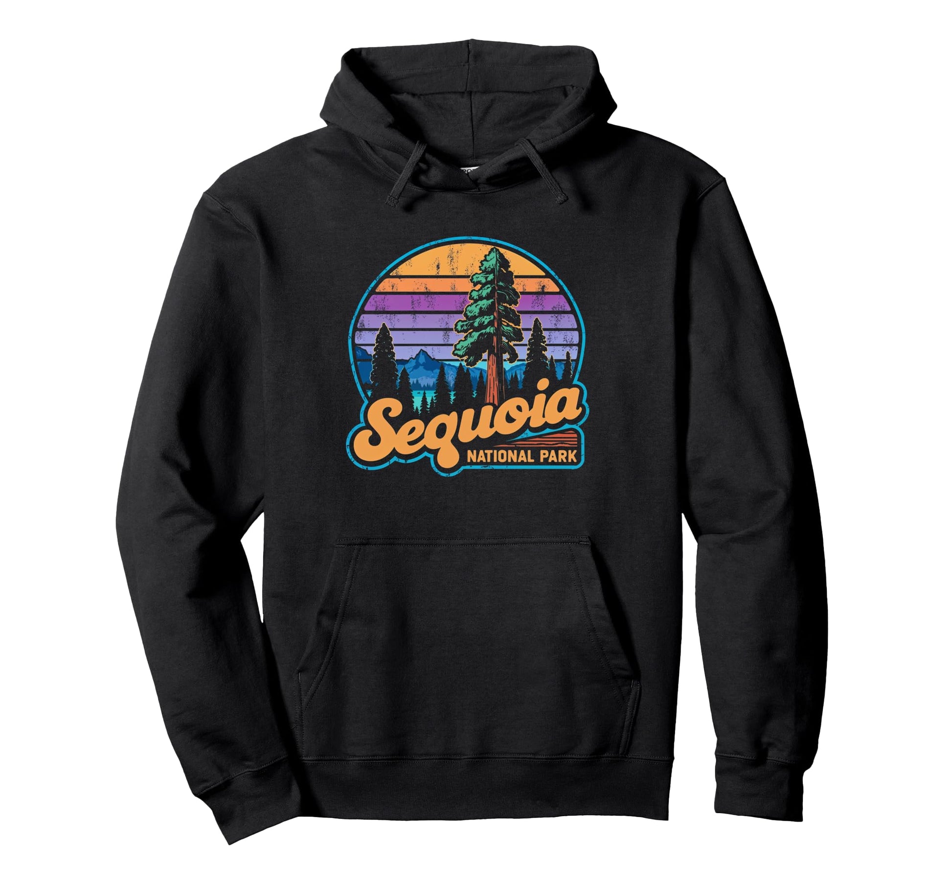 Sequoia National Park Sunset Hoodie - Fun Novelty Design Men Women - T-Shirt, Sweatshirt, Hoodie