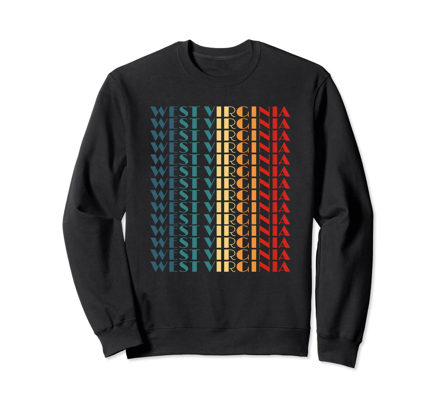 West Virginia State Colors West Sweatshirt - Minimalist Print Men Women - T-Shirt, Sweatshirt, Hoodie