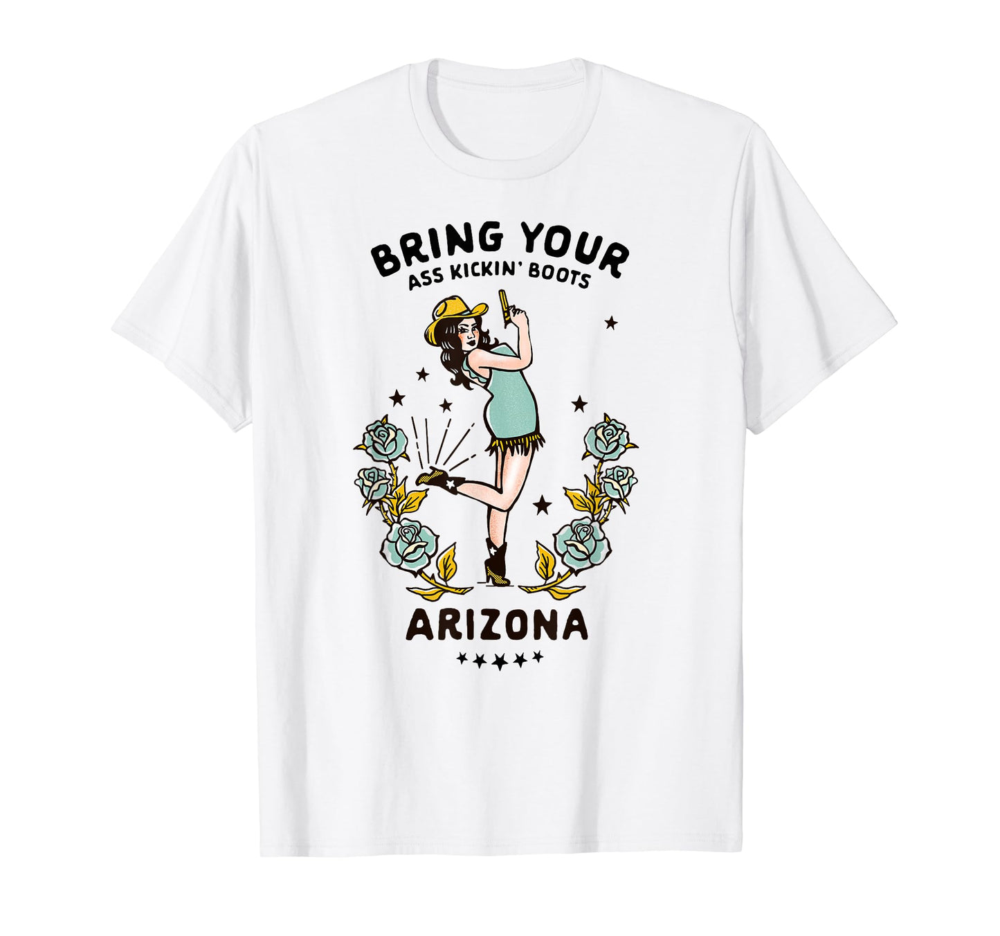 Arizona Cowgirl Western Rodeo T-Shirt - Fun Novelty Design Men Women - T-Shirt, Sweatshirt, Hoodie