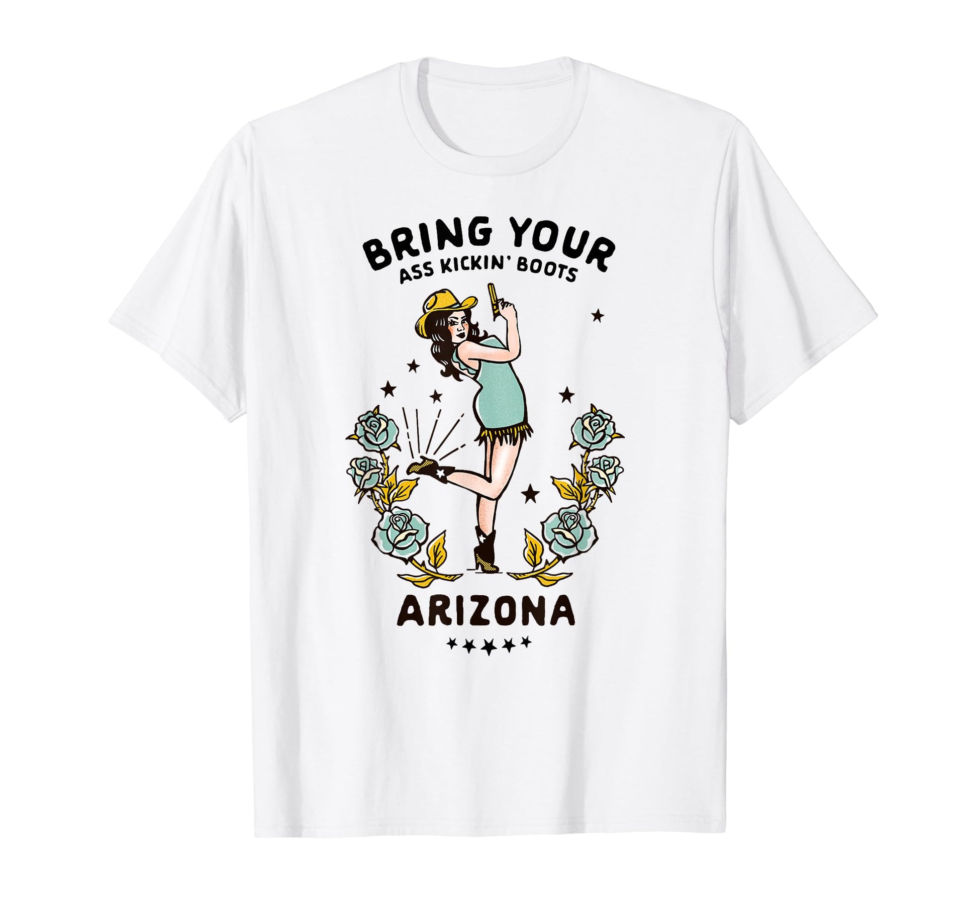 Arizona Cowgirl Western Rodeo T-Shirt - Fun Novelty Design Men Women - T-Shirt, Sweatshirt, Hoodie