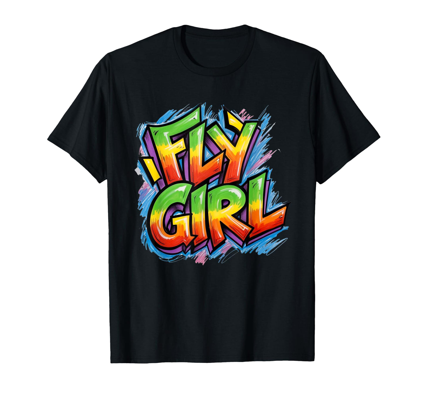 Fly 80S 90S Old School Hip Hop T-Shirt - Fun Novelty Design for Adults - T-Shirt, Sweatshirt, Hoodie