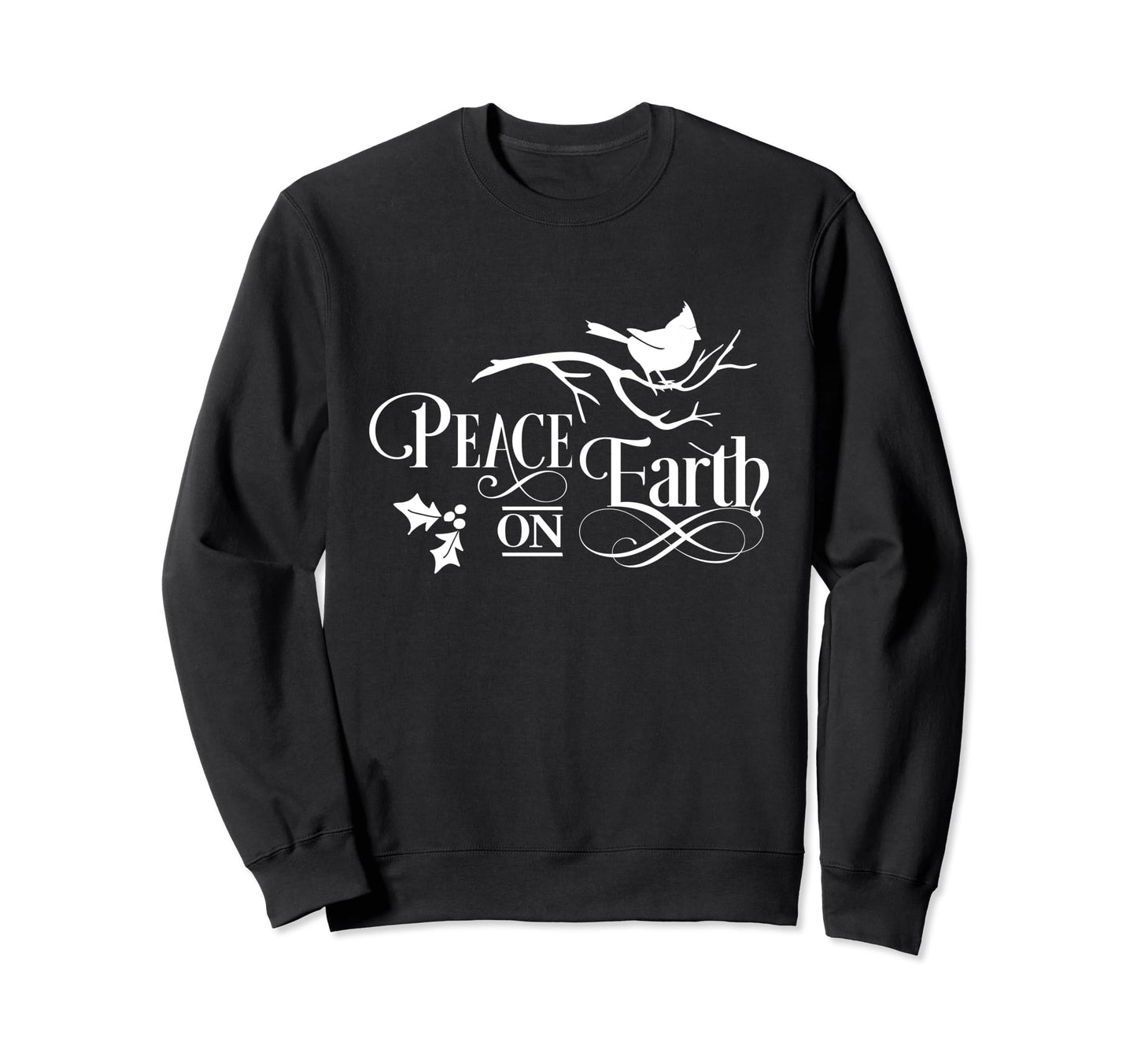 Peace Love Earth Sweatshirt - Casual Everyday Wear Men Women - T-Shirt, Sweatshirt, Hoodie