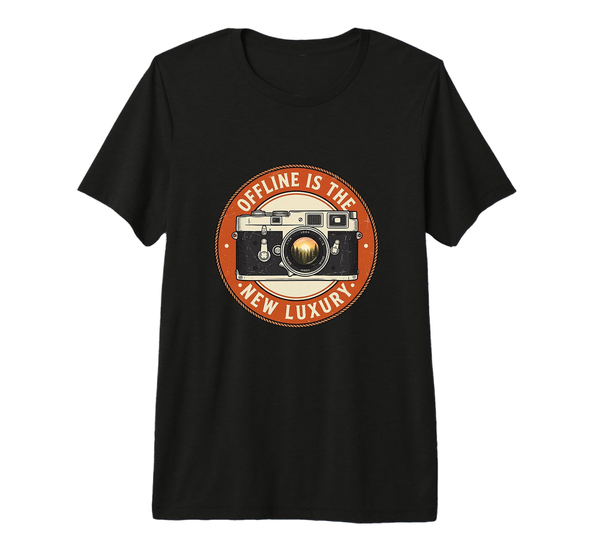Offline Is New Luxury Camera Digital T-Shirt - Minimalist Print Unisex - T-Shirt, Sweatshirt, Hoodie