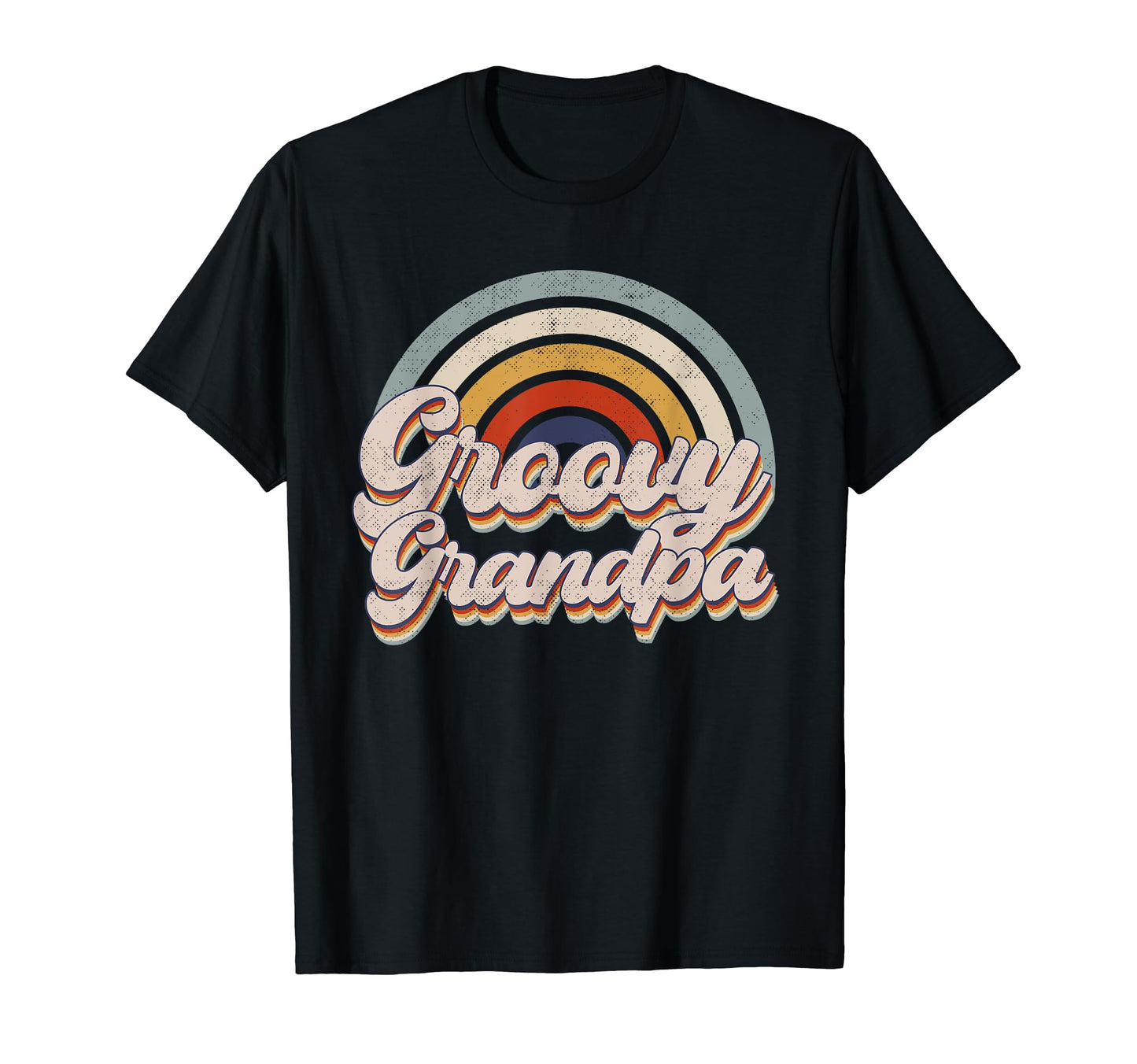 Gnoovy Grandpa Rainbow Birthday T-Shirt - Casual Everyday Wear for Adults - T-Shirt, Sweatshirt, Hoodie