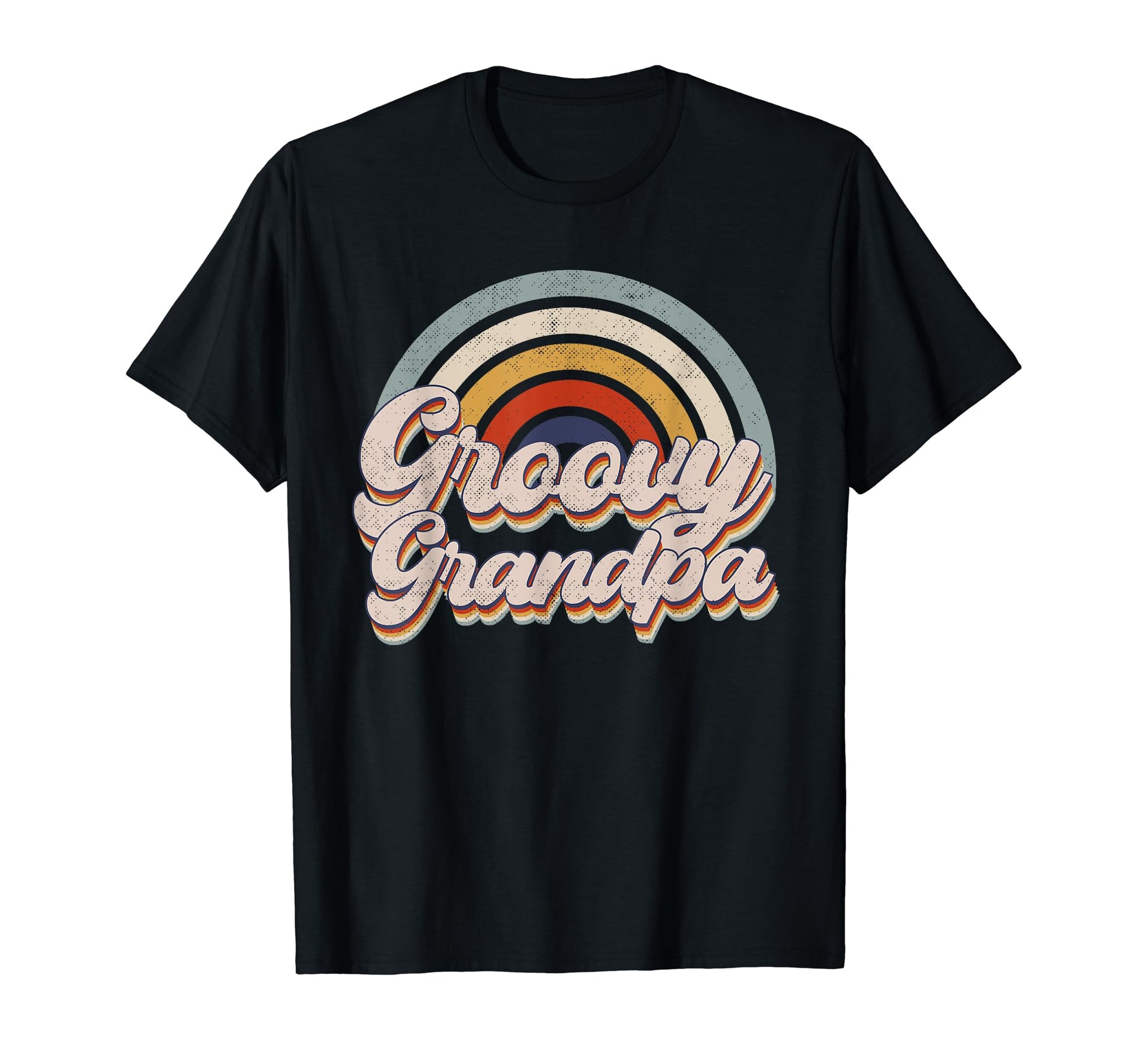 Gnoovy Grandpa Rainbow Birthday T-Shirt - Casual Everyday Wear for Adults - T-Shirt, Sweatshirt, Hoodie