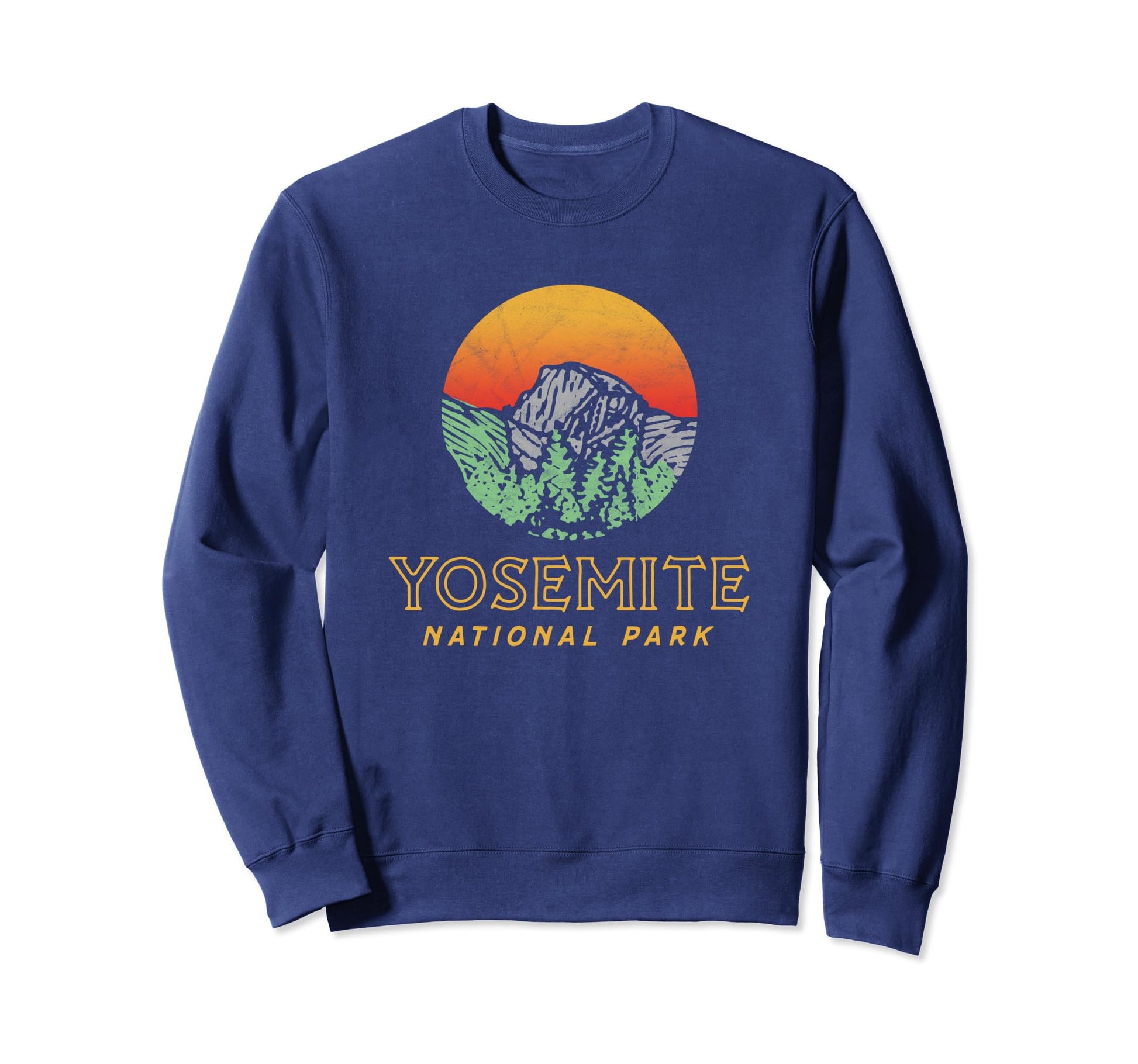 Yosemite National Park Half Dome Sweatshirt - Minimalist Print for Adults - T-Shirt, Sweatshirt, Hoodie