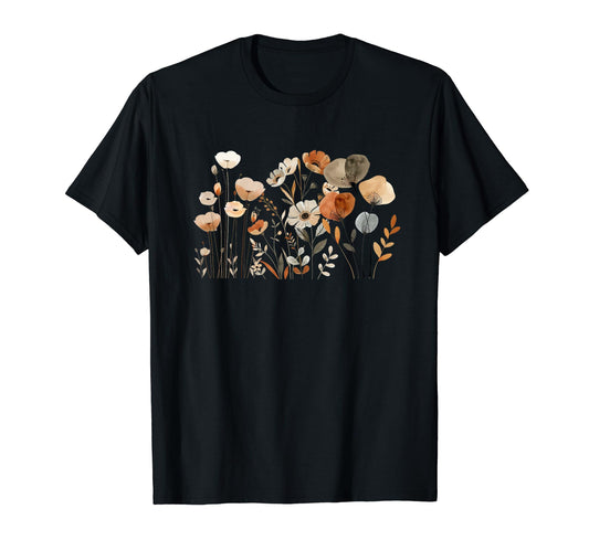 Boho Flower Flowers Grandma T-Shirt - Minimalist Print for Adults - T-Shirt, Sweatshirt, Hoodie
