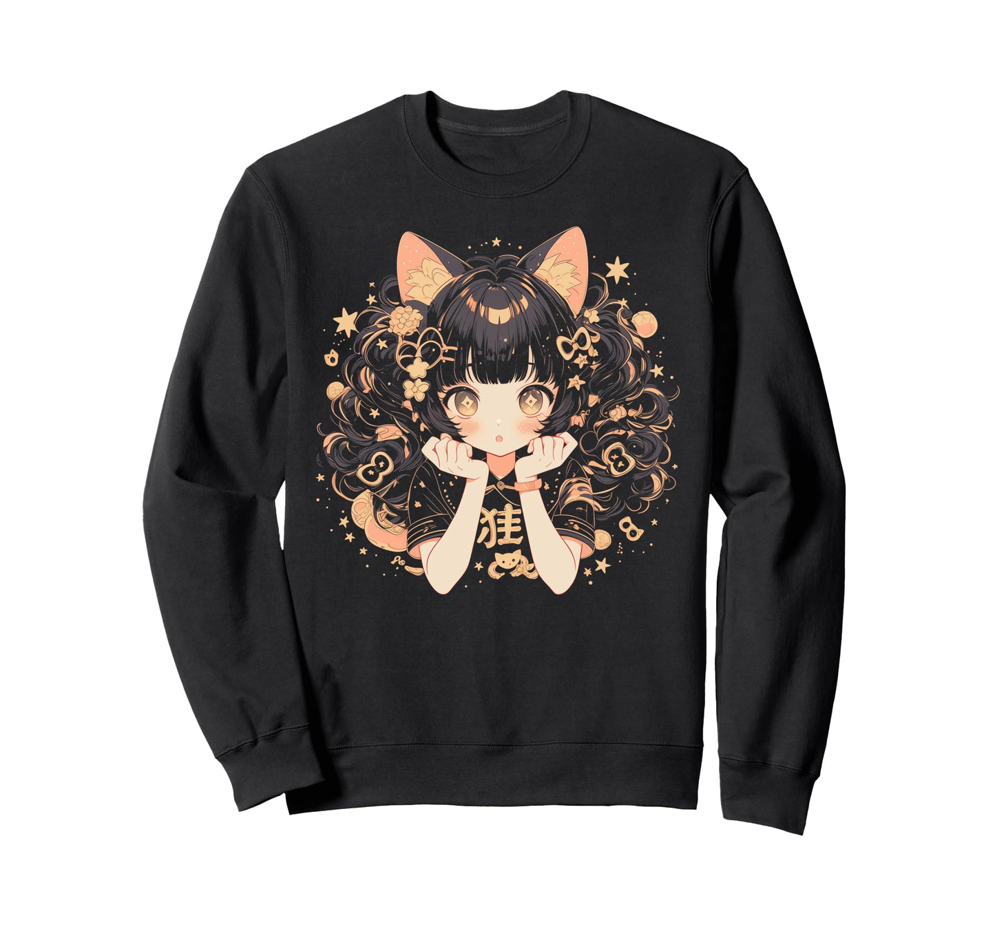 Goth Grunge Demon Anime Waifu Horror Sweatshirt - Unique Graphic Unisex - T-Shirt, Sweatshirt, Hoodie