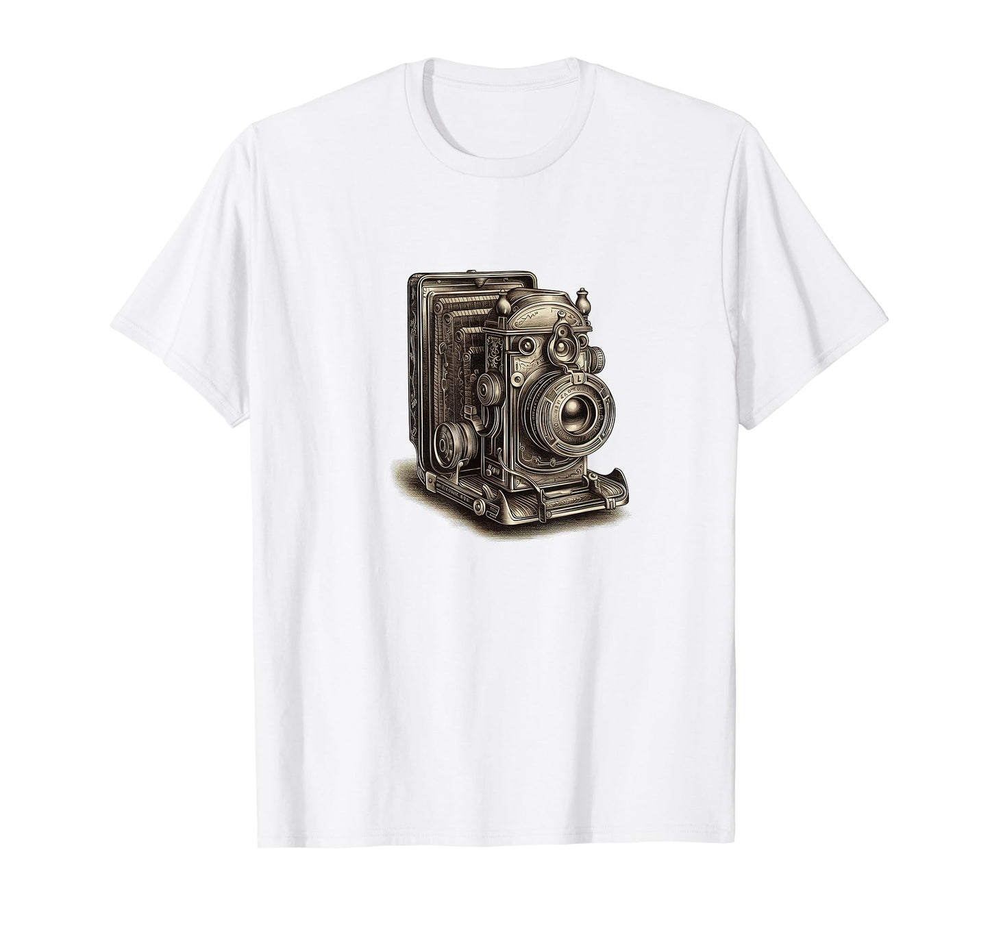 Antique Camera Steampunk Victorian Era T-Shirt - Unique Graphic Men Women - T-Shirt, Sweatshirt, Hoodie