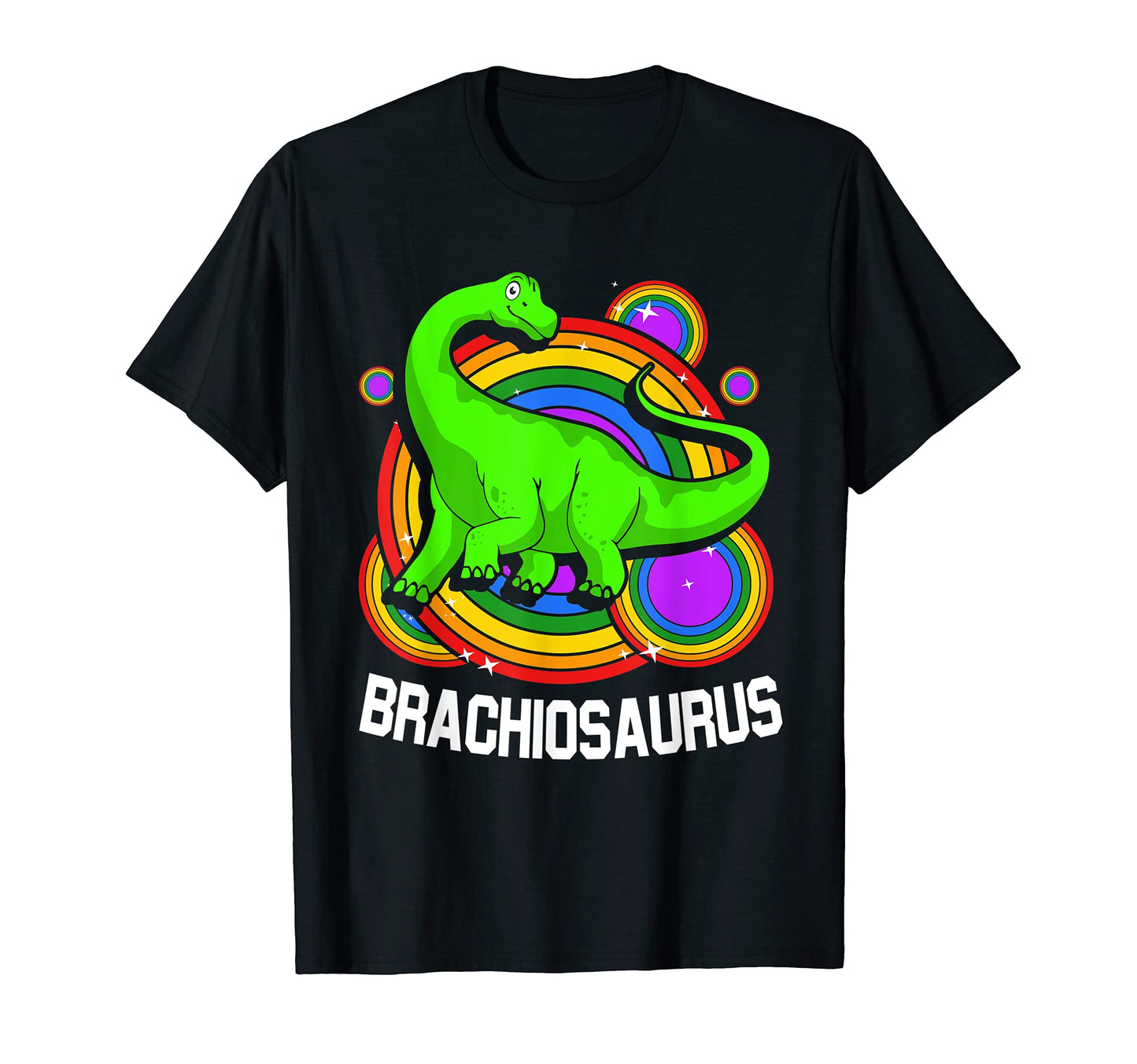Rainbow Brachiosaurus T-Shirt - Graphic Print for Adults - T-Shirt, Sweatshirt, Hoodie