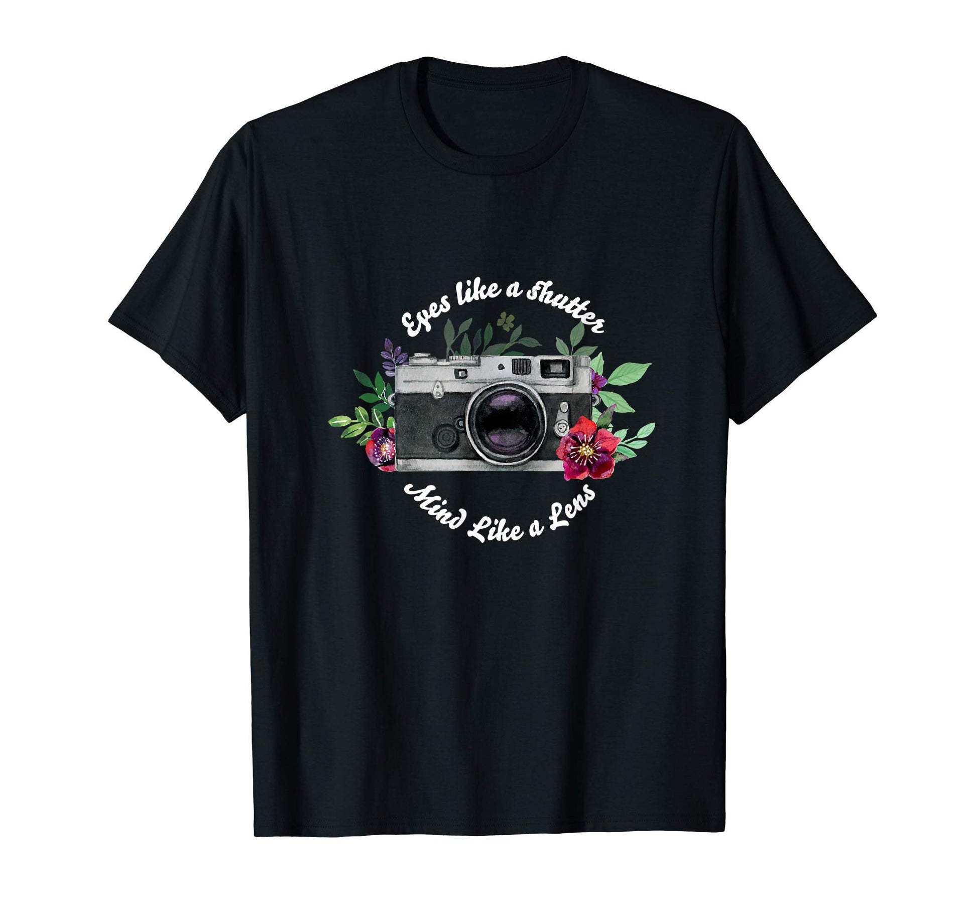 Flower Camera Photographer Film T-Shirt - Trendy Graphic Unisex - T-Shirt, Sweatshirt, Hoodie