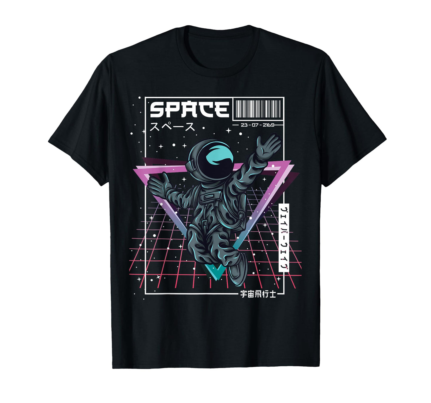 Synthwave Space Astronaut Aesthetic T-Shirt - Aesthetic Graphic for Adults - T-Shirt, Sweatshirt, Hoodie