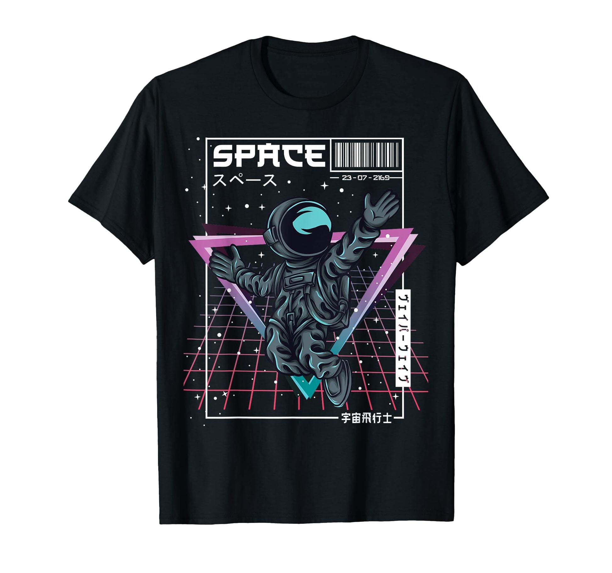 Synthwave Space Astronaut Aesthetic T-Shirt - Aesthetic Graphic for Adults - T-Shirt, Sweatshirt, Hoodie