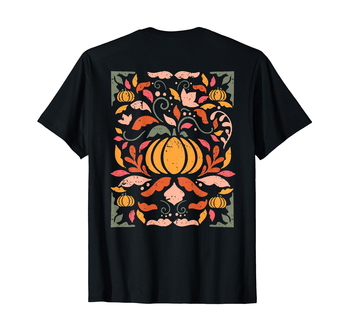 Pumpkins Boho Floral T-Shirt - Streetwear Style Unisex - T-Shirt, Sweatshirt, Hoodie