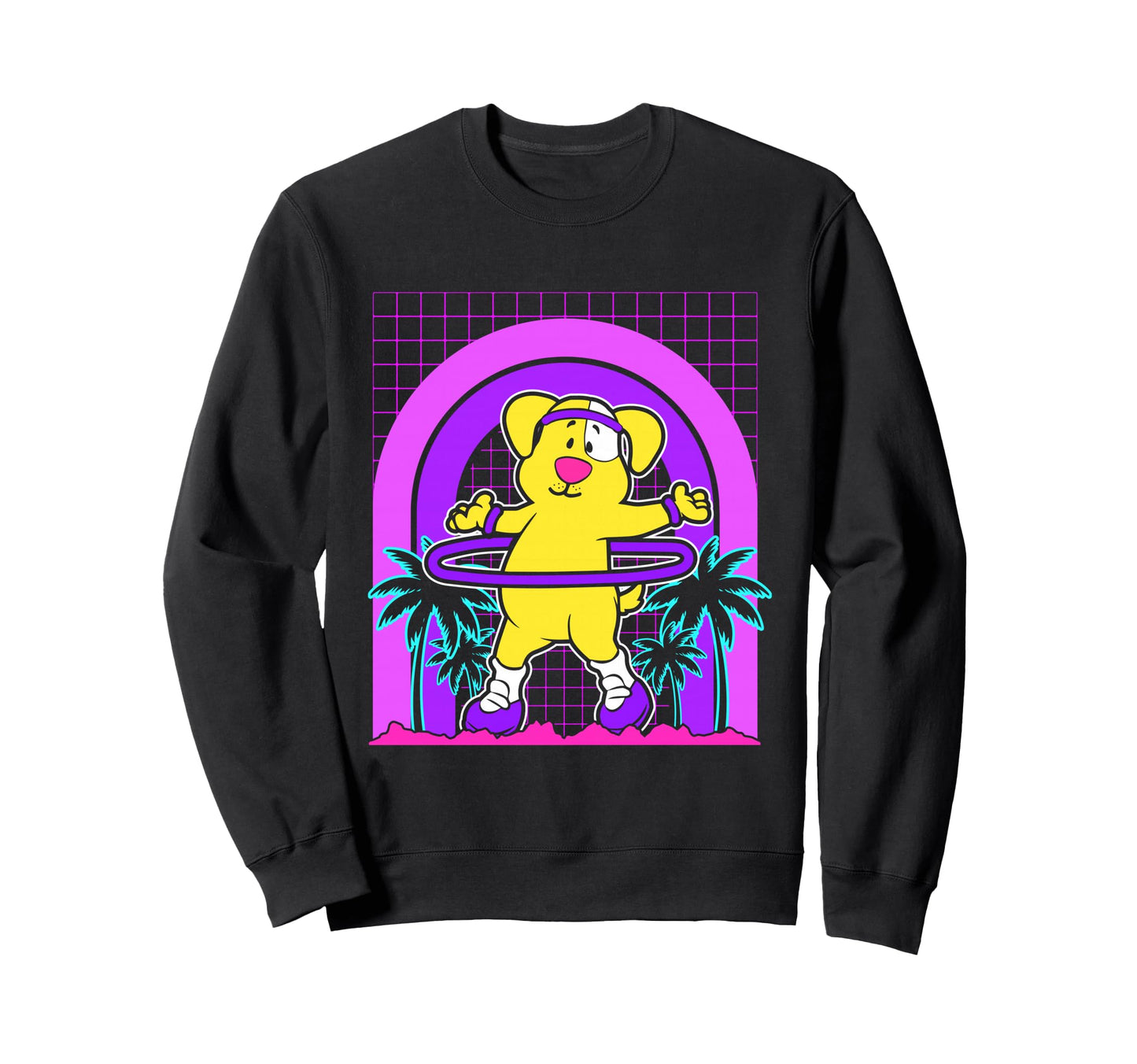Aesthetic Vaporwave Outfits Dog Sweatshirt - Custom Art Print Men Women - T-Shirt, Sweatshirt, Hoodie