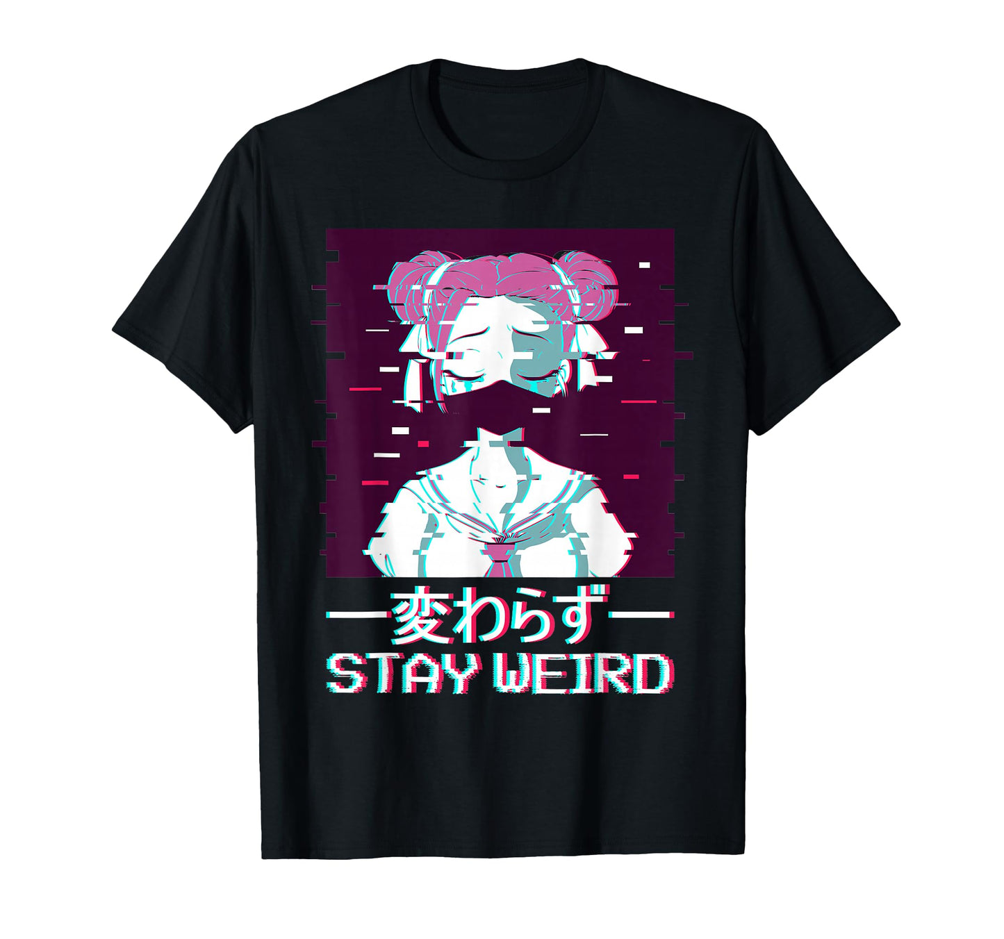 Stay Weird Geisha Japanese T-Shirt - Casual Everyday Wear for Adults - T-Shirt, Sweatshirt, Hoodie