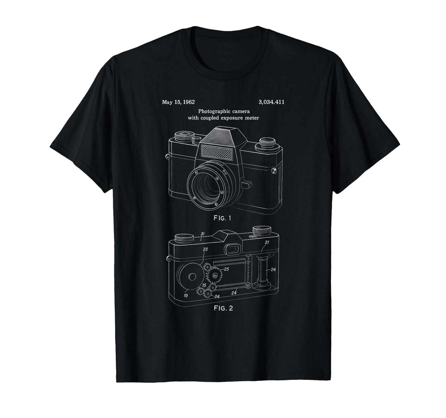 Patent Camera Photography Lover T-Shirt - Custom Art Print for Adults - T-Shirt, Sweatshirt, Hoodie