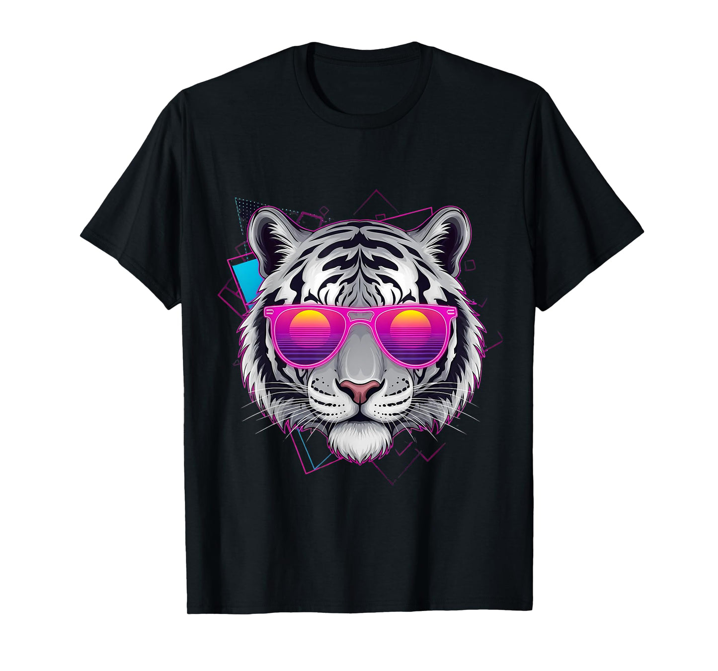 Tiger 80S Vaporwave Aesthetic T-Shirt - Aesthetic Graphic Unisex - T-Shirt, Sweatshirt, Hoodie