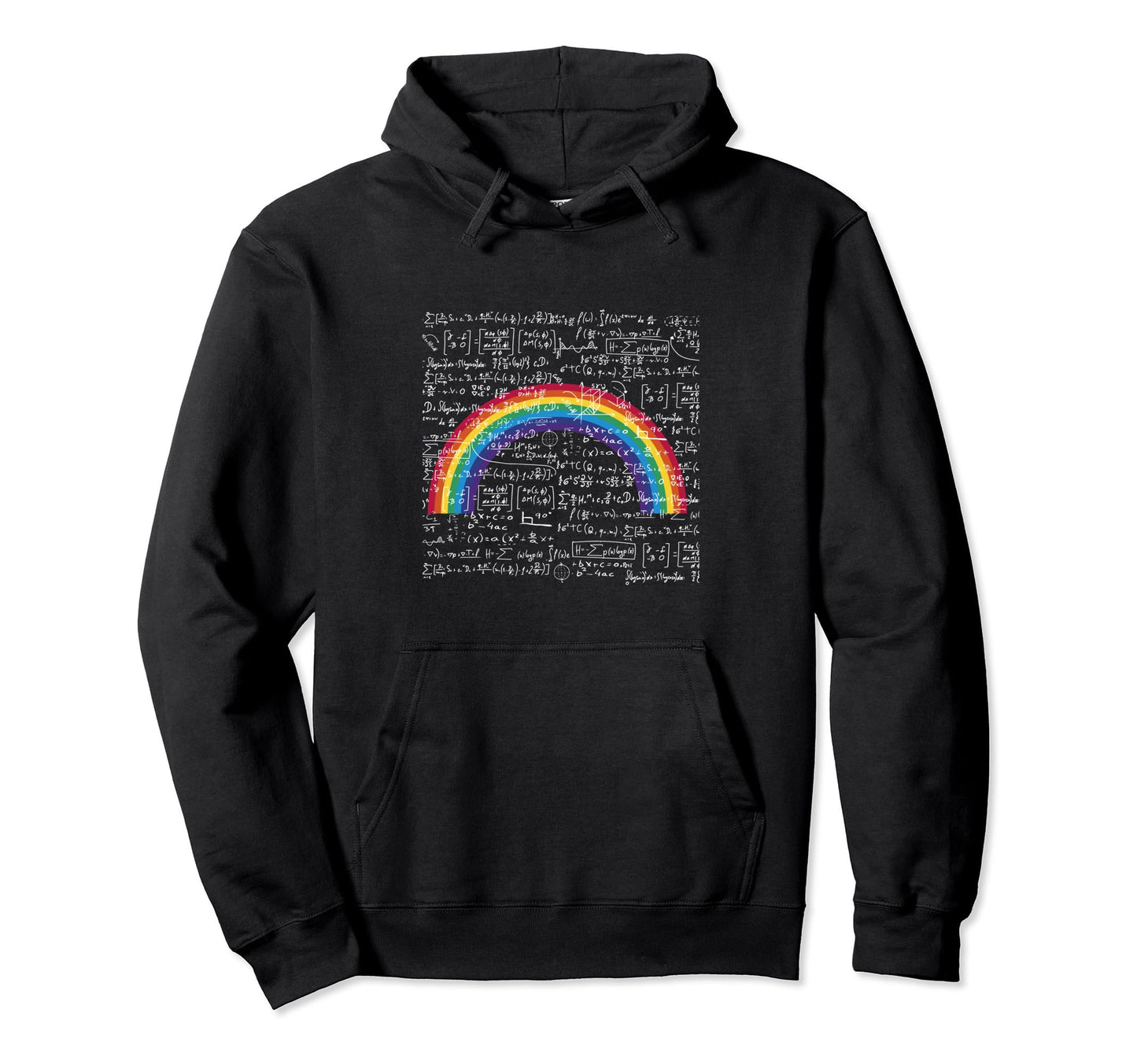 Rainbow Math Equation Teacher Nerd Hoodie - Casual Everyday Wear Men Women - T-Shirt, Sweatshirt, Hoodie
