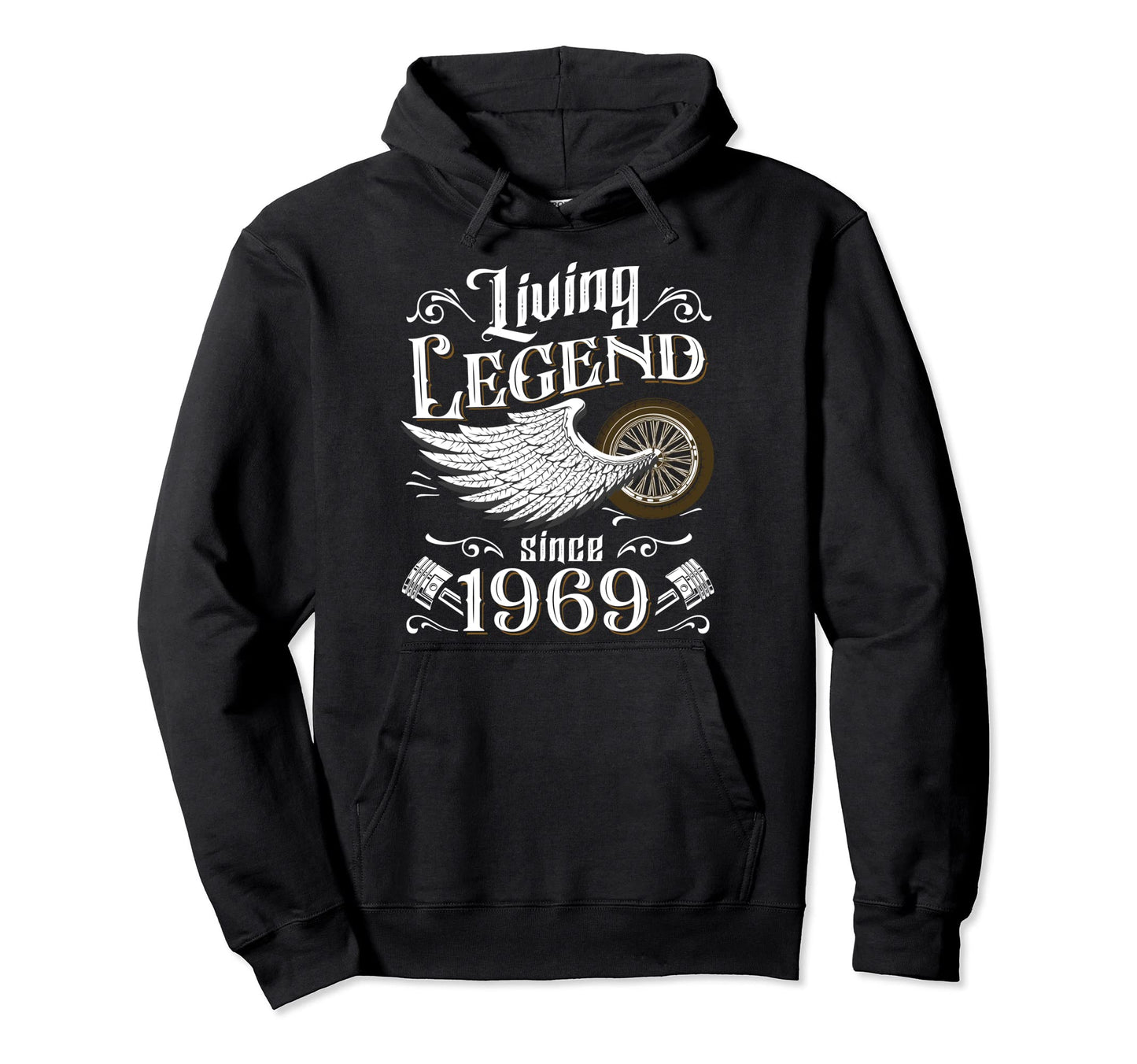 Motorcycle 1969 52Nd Birthday Hoodie - Fun Novelty Design for Adults - T-Shirt, Sweatshirt, Hoodie